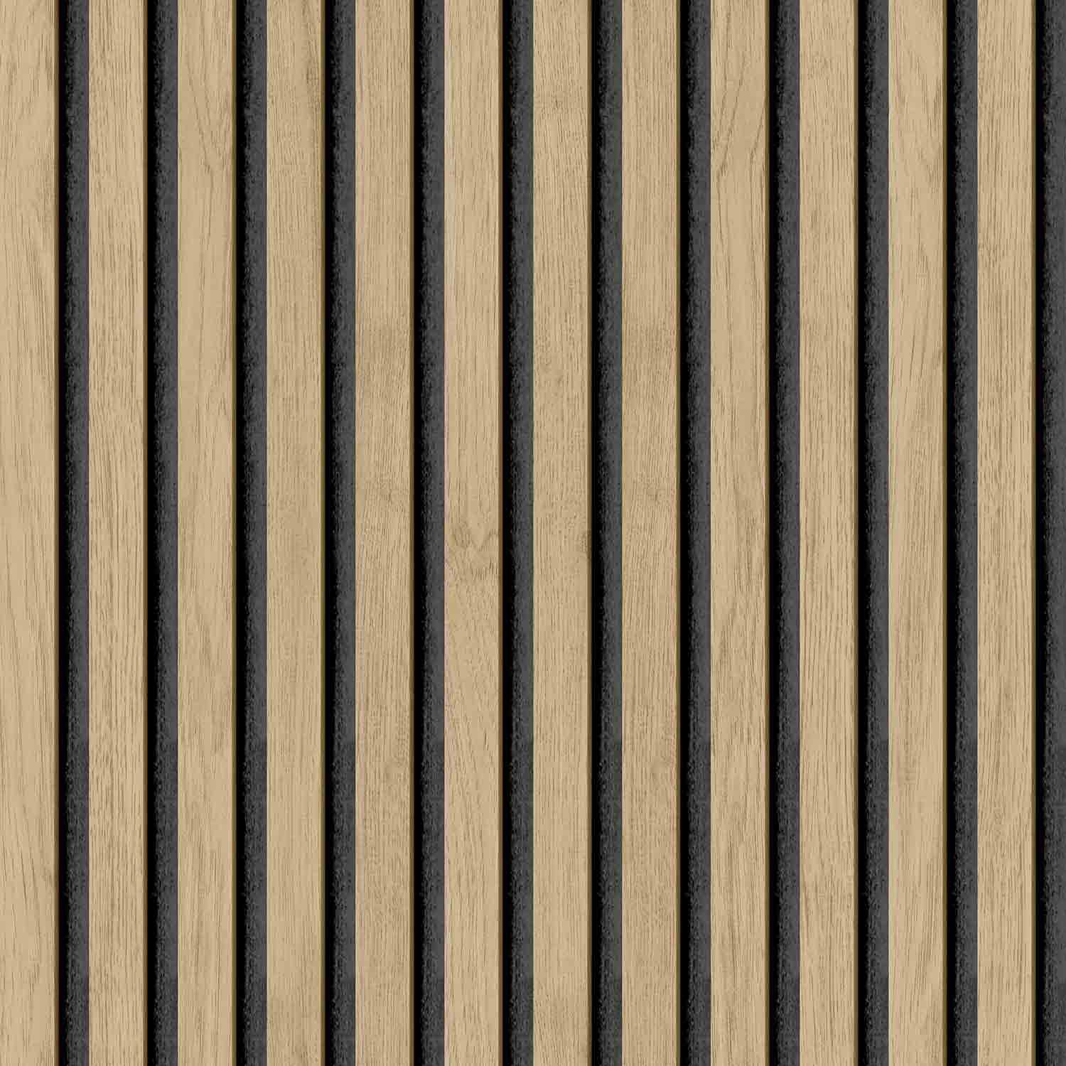 NuWallpaper Peel And Stick Wallpaper-Oak Slat Wood