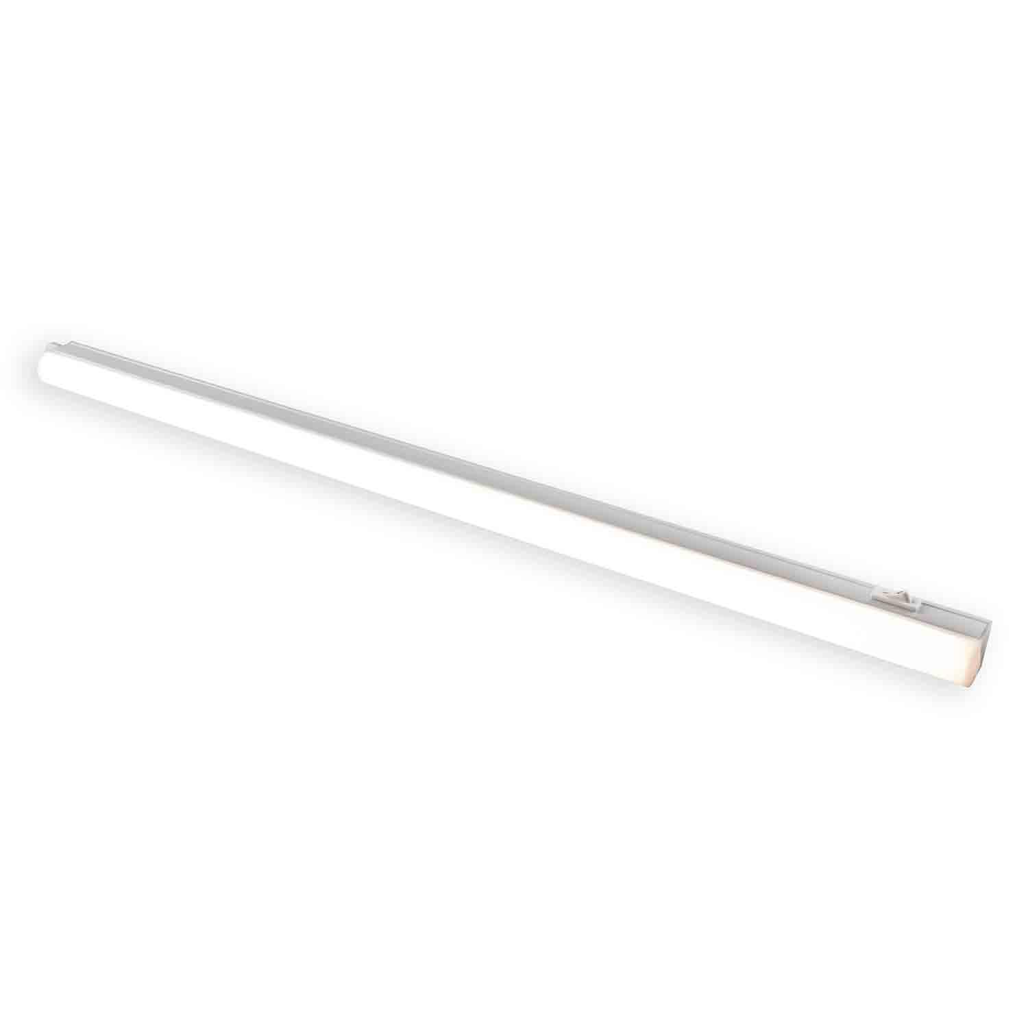 22" White And Chrome Linear LED Undercabinet Light