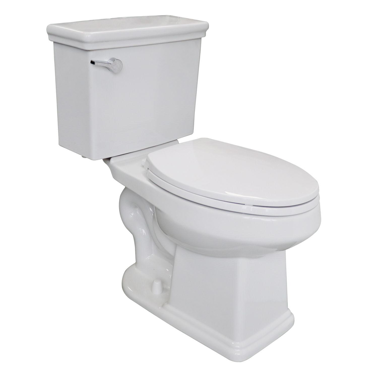 Designer 4.8LPF Elongated Front Single Flush 2 Piece Toilet