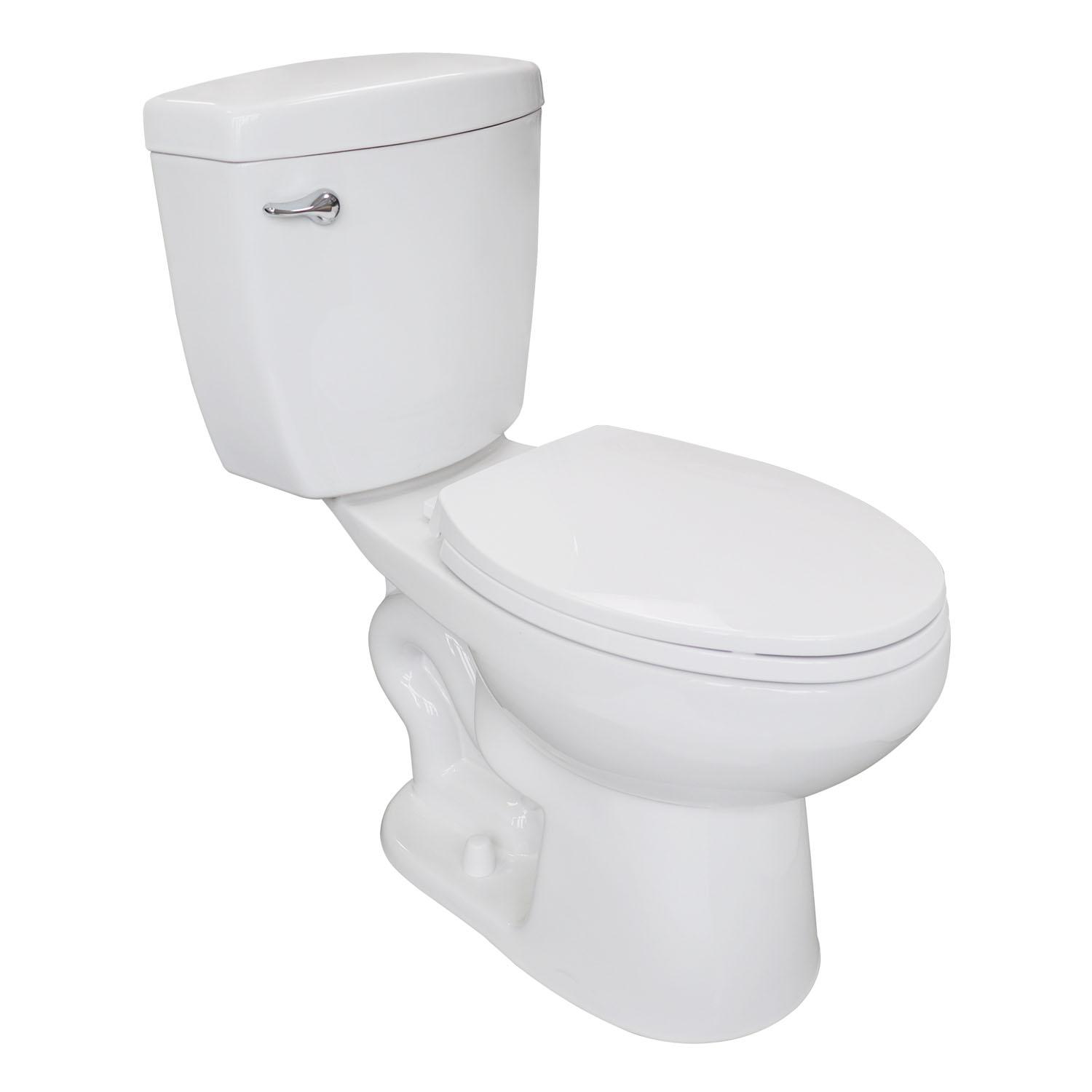 Hampton 4.8LPF Elongated Front Single Flush 2 Piece Toilet