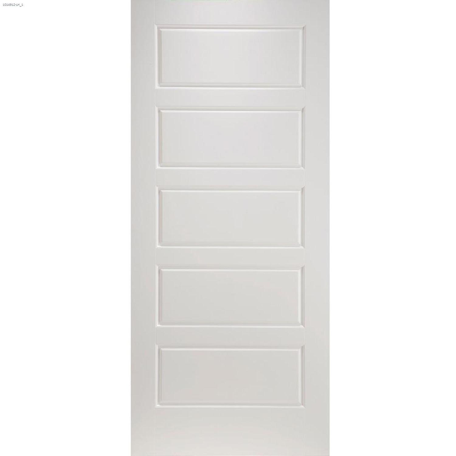 28" x 80" Riverside Black Hinge Prehung Interior Door