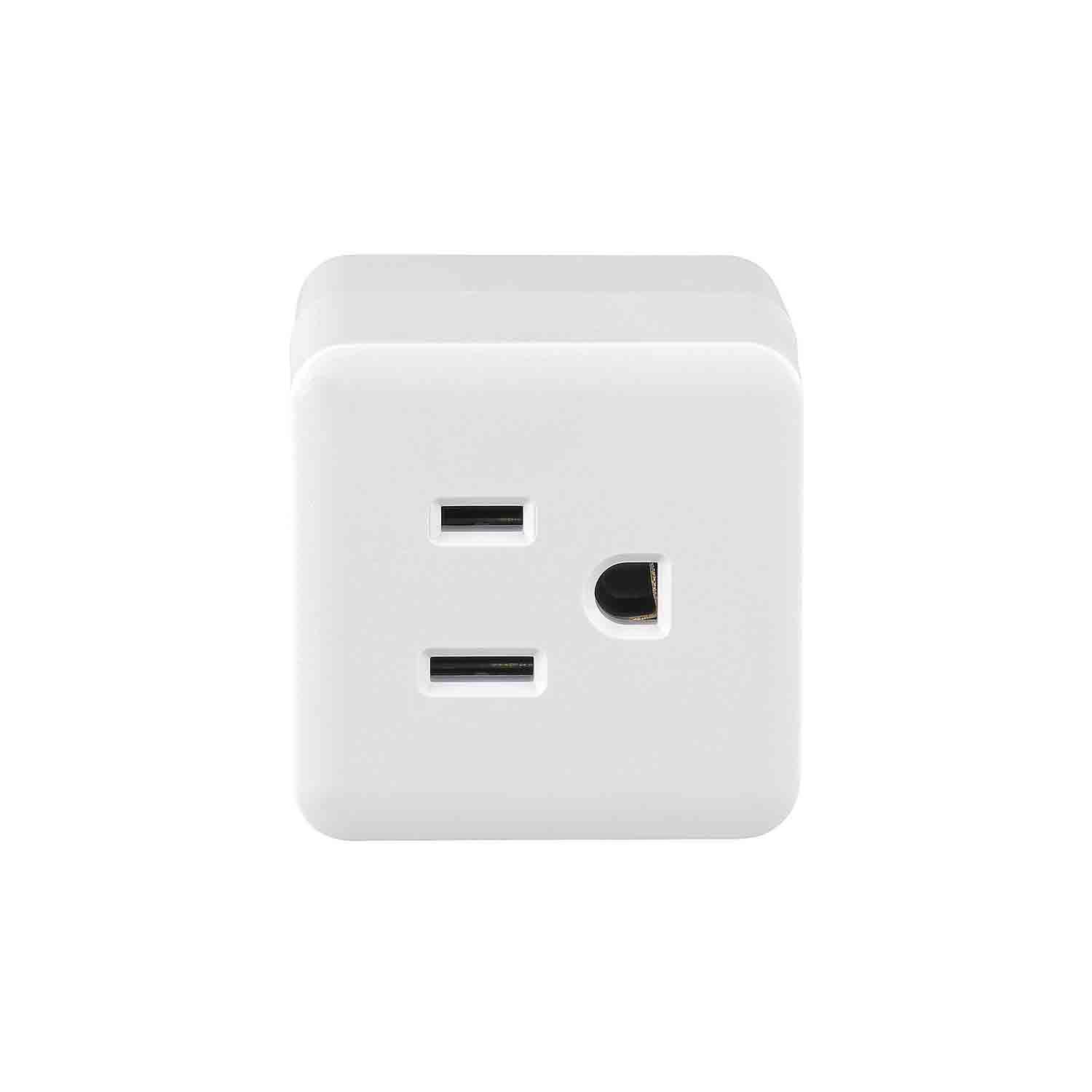 3-Outlet Cube Grounding Tap-White
