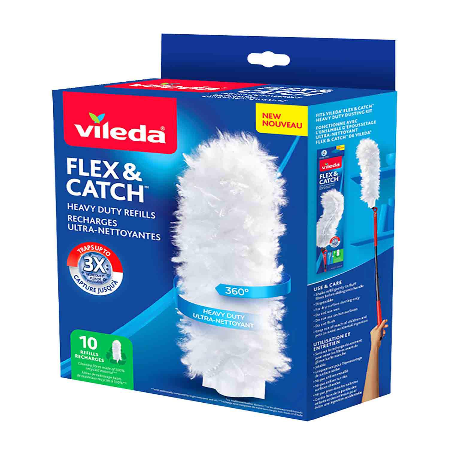 Recharges Vileda Flex & Catch (10 unités)