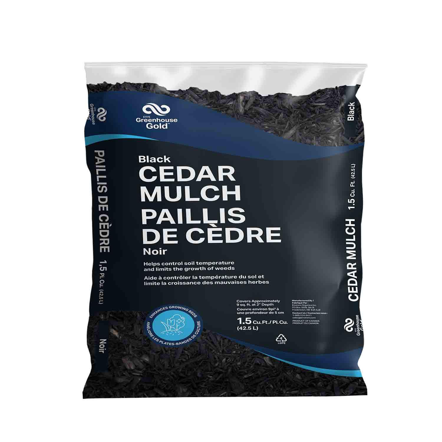 Greenhouse Gold Black Bark Mulch 1.5 Cu.Ft.