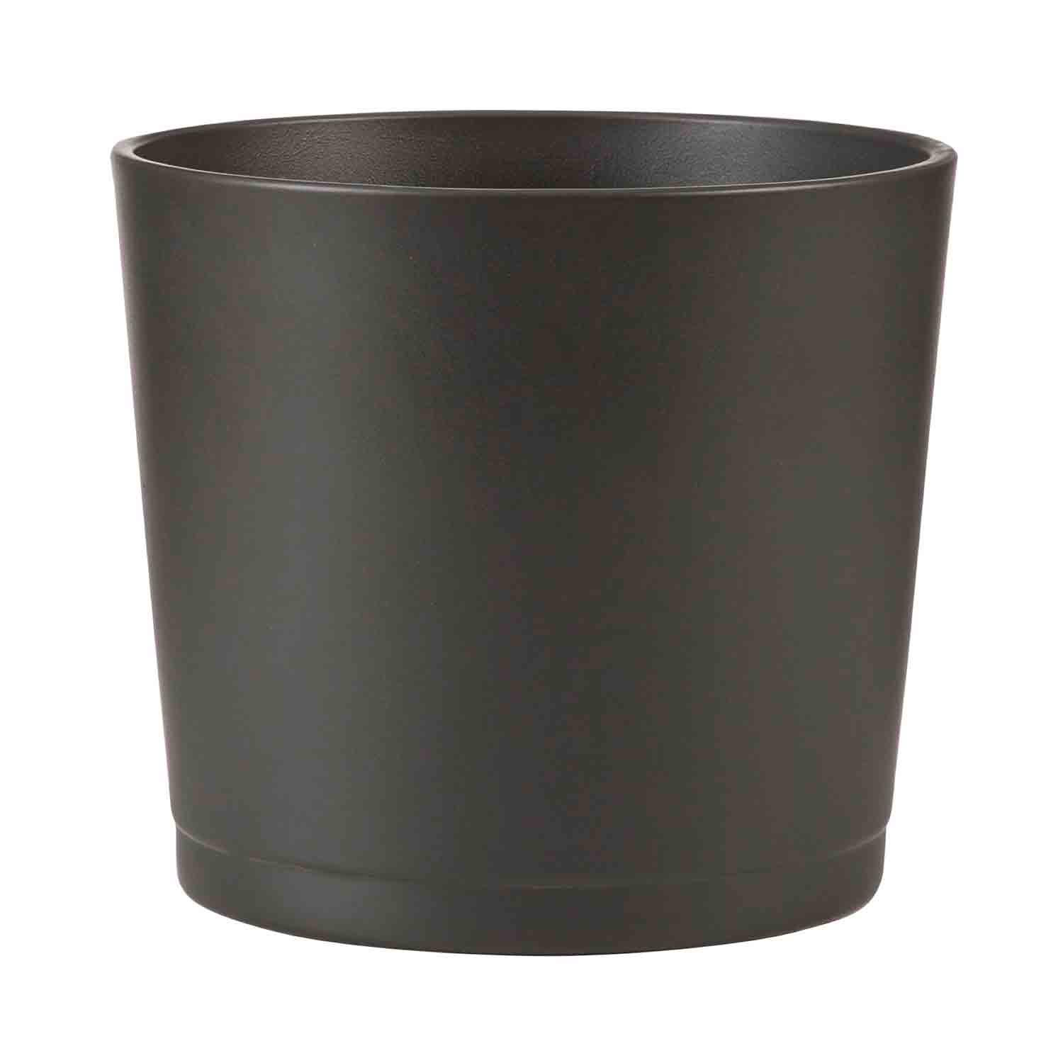 Pot Anthrazit Black Matte Ceramic 11"