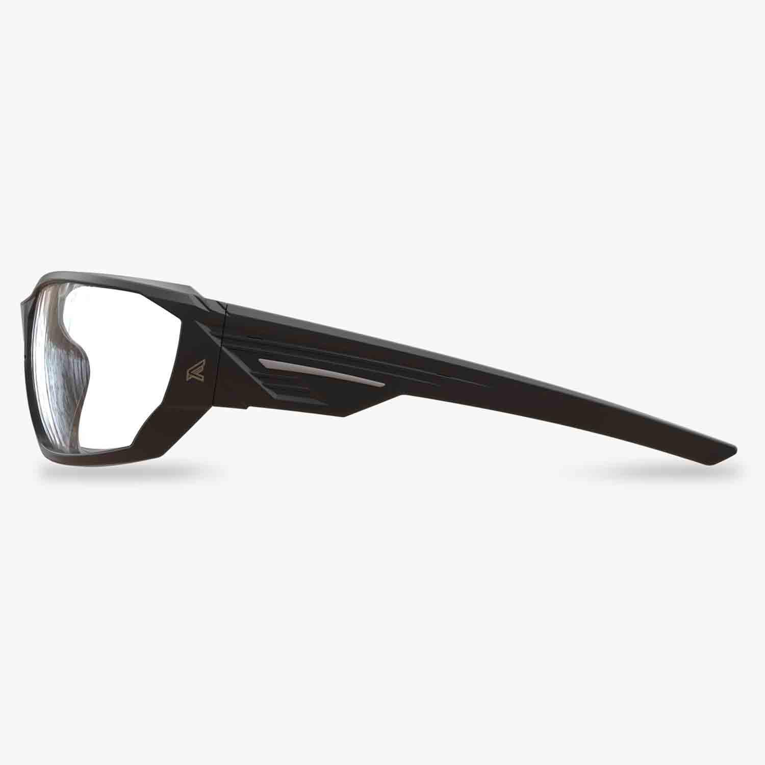 Dawson Safety Glasses Black Frame Clear Lenses