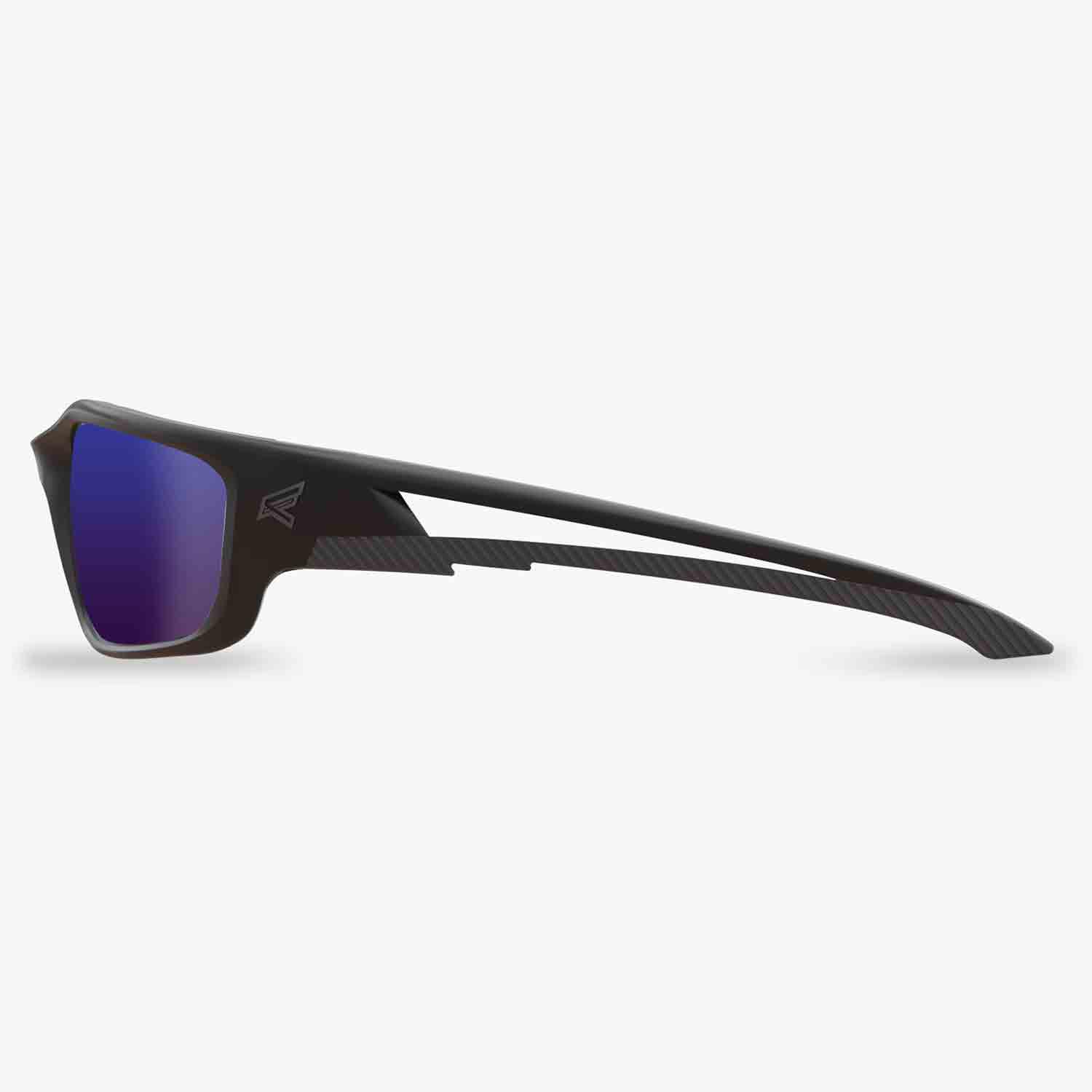 Kazbek XL Safety Glasses Blue Mirror Lenses-Black