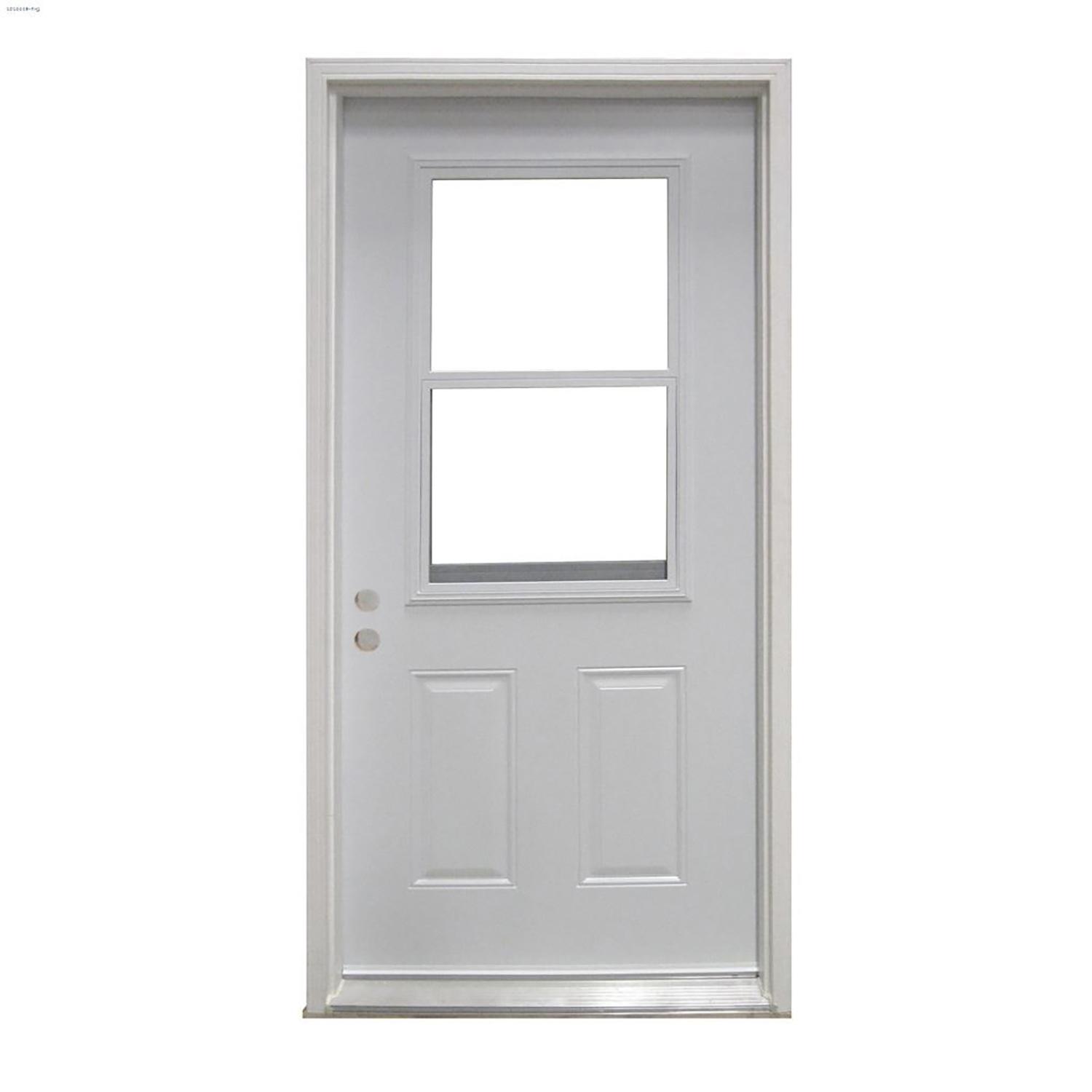 34"x80" Vented Vinyl Clad Inswing Door 6-5/8"-PVC Sill