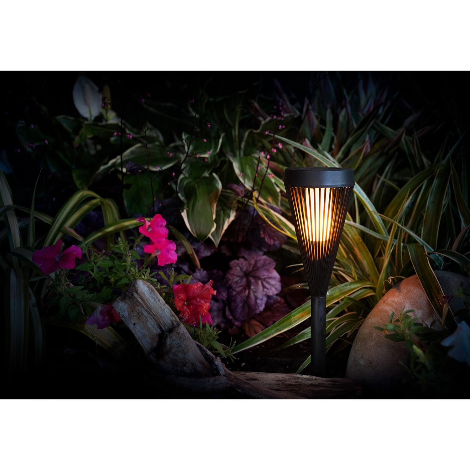 Solar Plastic Pathway Light with Flickering Flame Effect