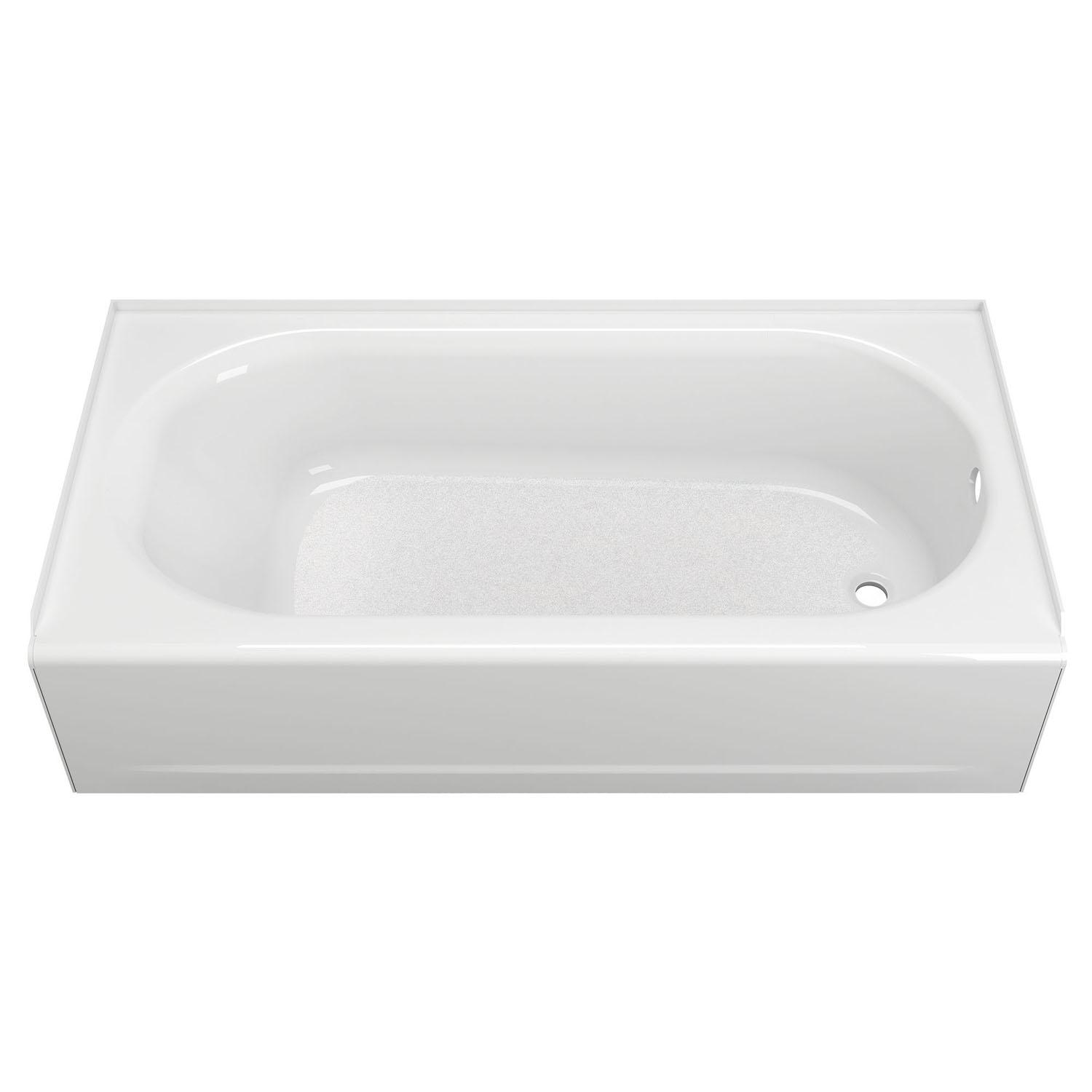 60"x30" White Righthand Princeton Steel Bathtub