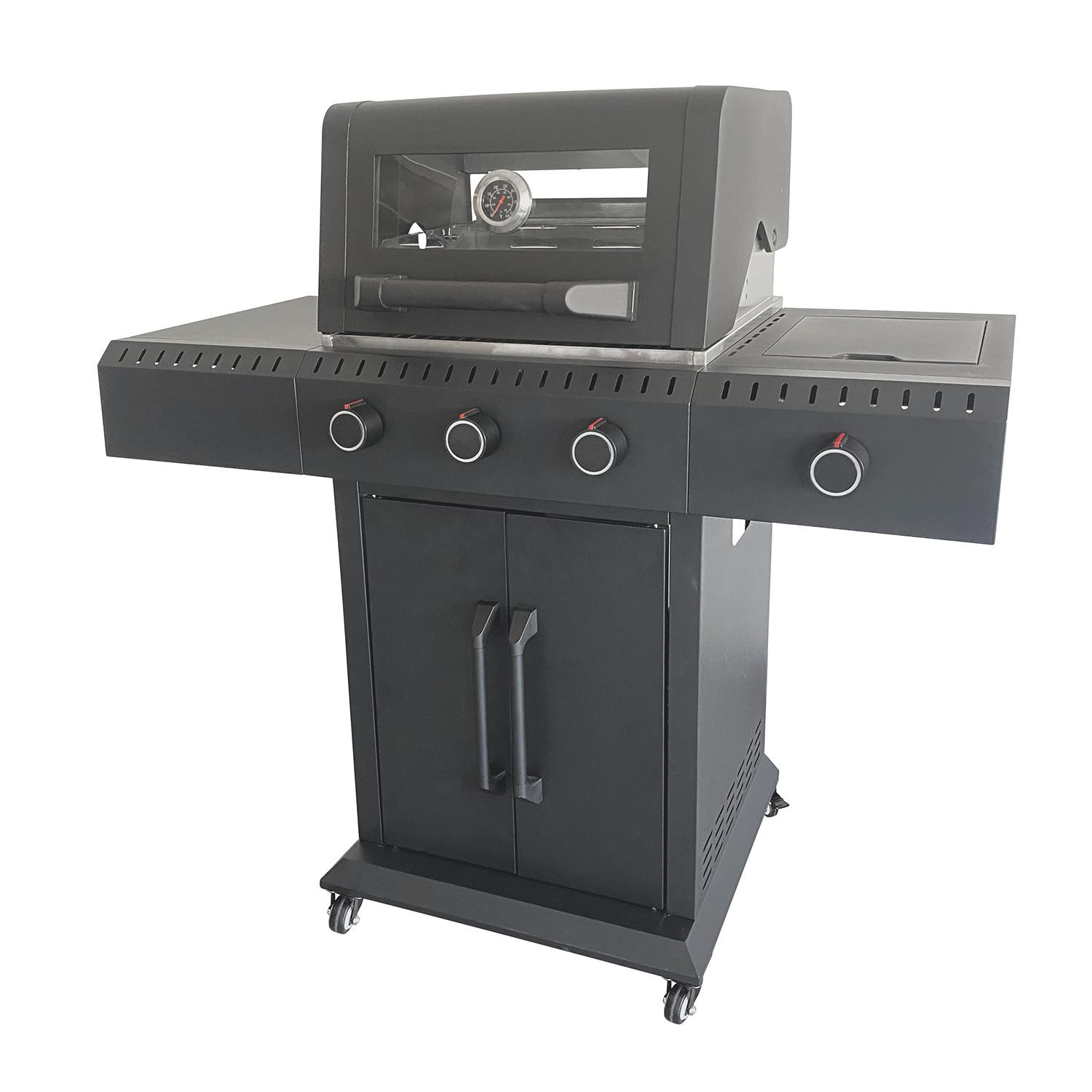 3 Burner Gas Grill with Side Burner