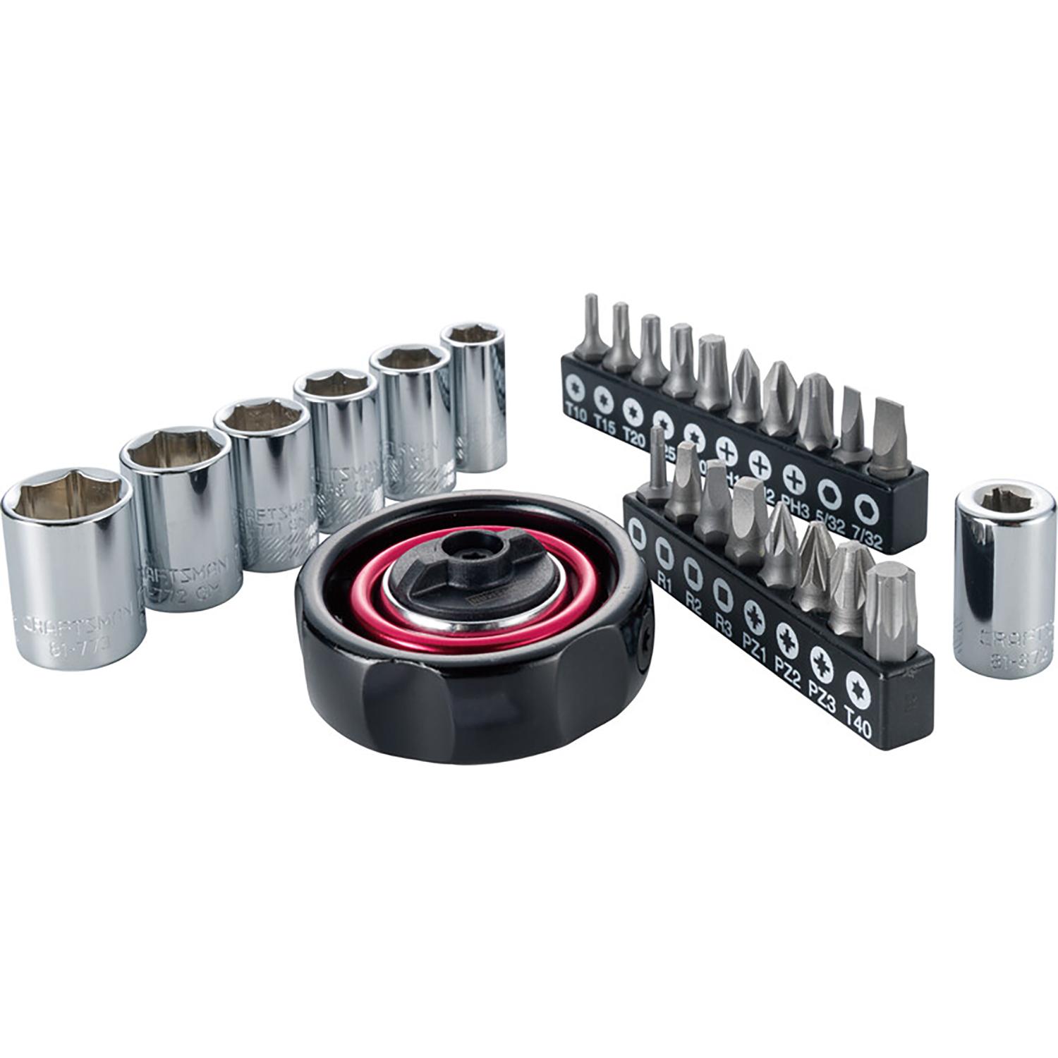 1/4" Palm Ratchet Adapter 26 Piece Set
