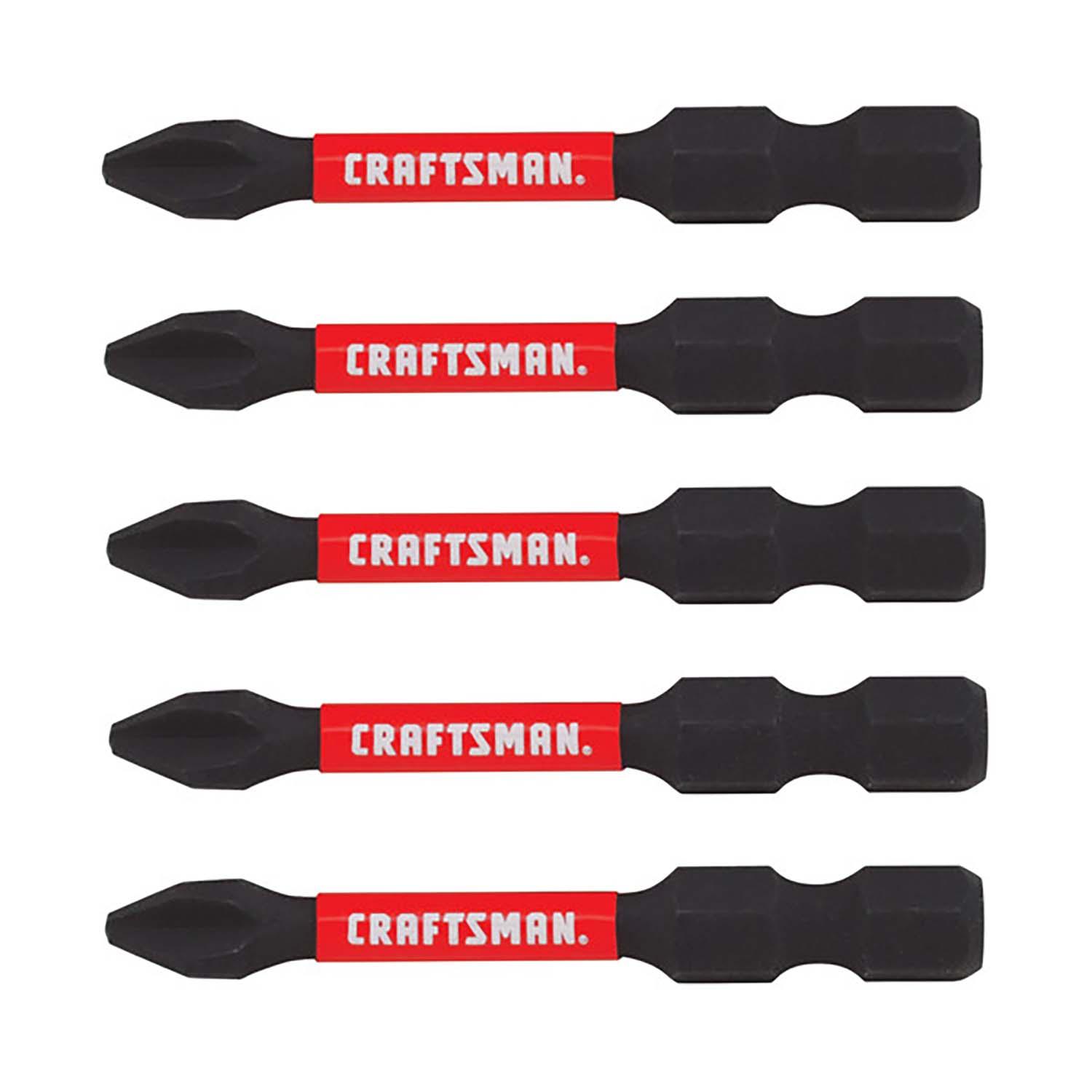 2" Phillips Impact Bits Set 5/Pack