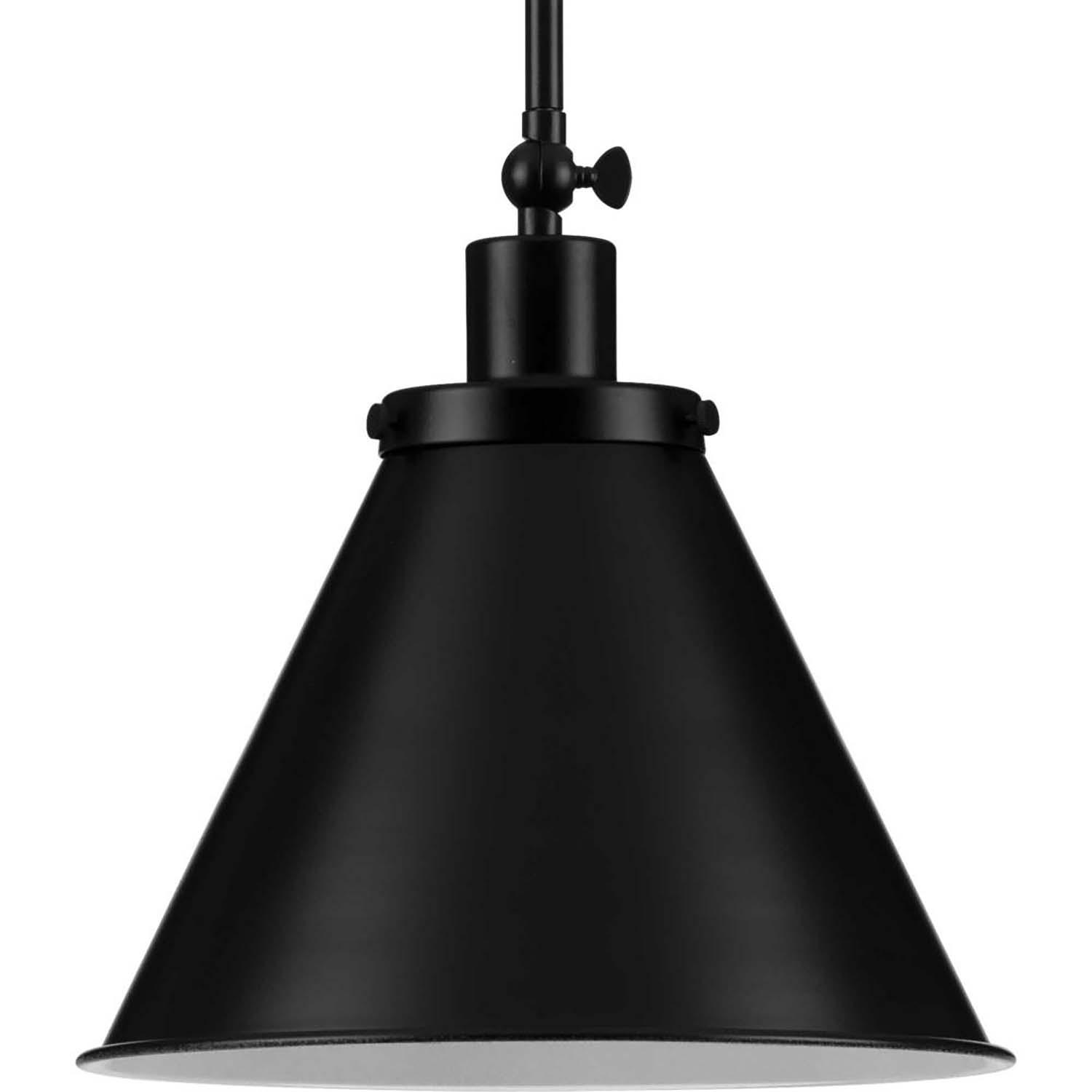 Suspension industrielle noire mate Hinton