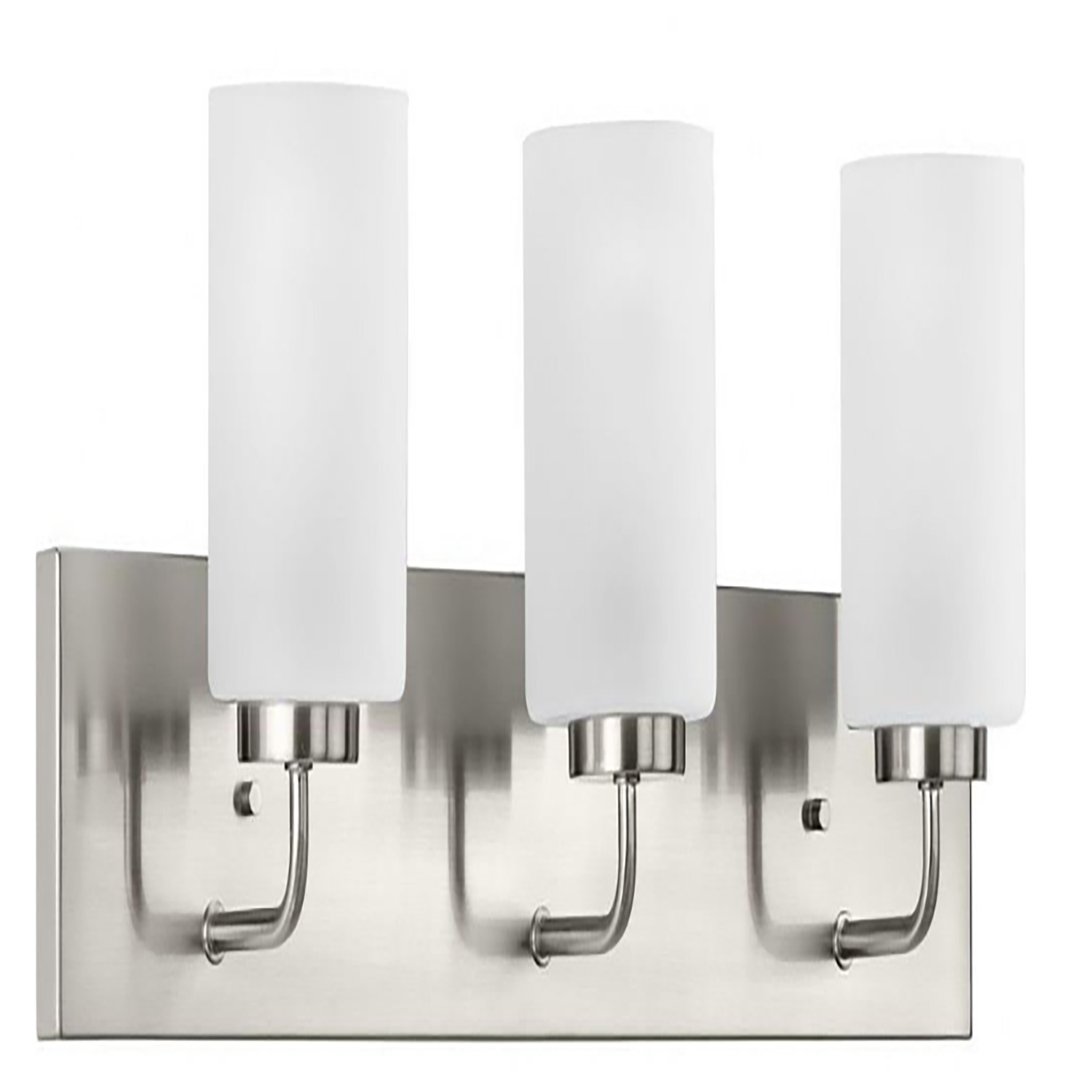 Merry Three Light Brushed Nickel Vanity Light