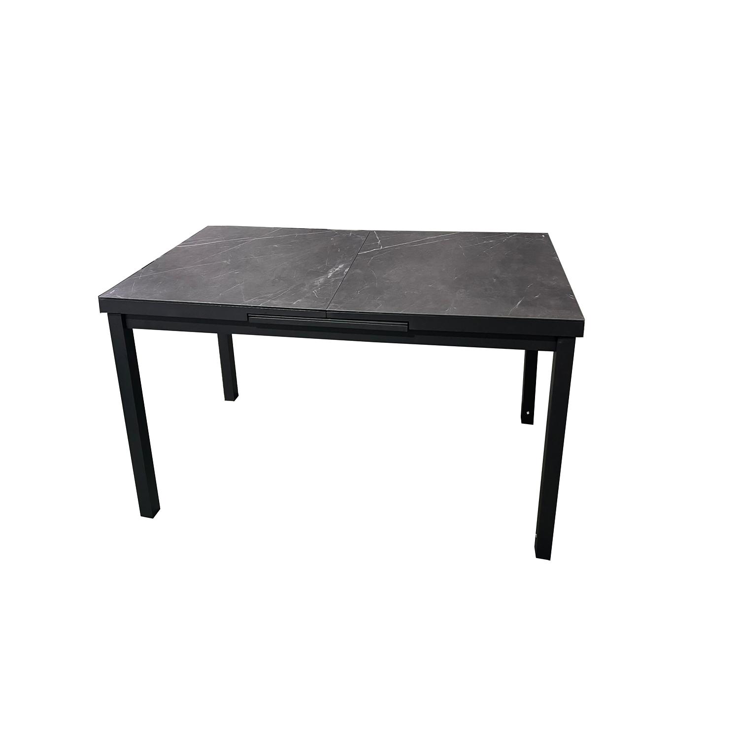 Dining Table Marble Look Top- Extendable
