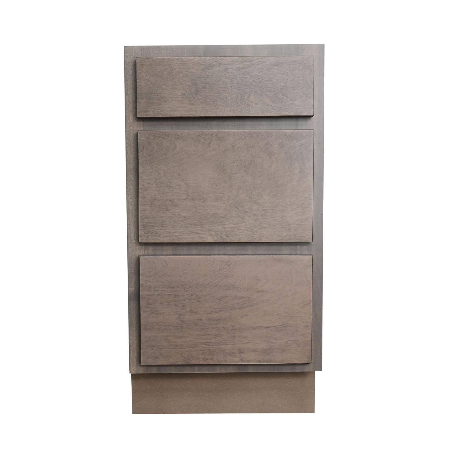 18" 3 Drawer Bank Maple