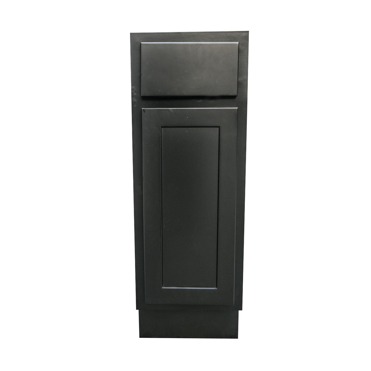 12" Base Cabinet Black