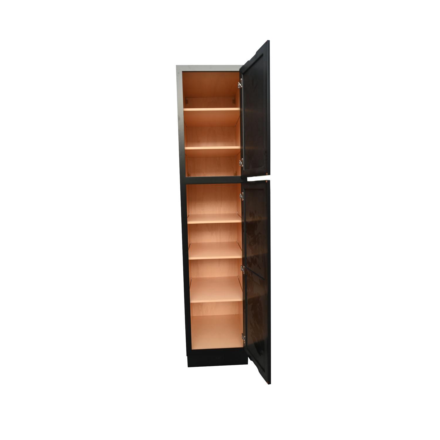 84" Pantry Black