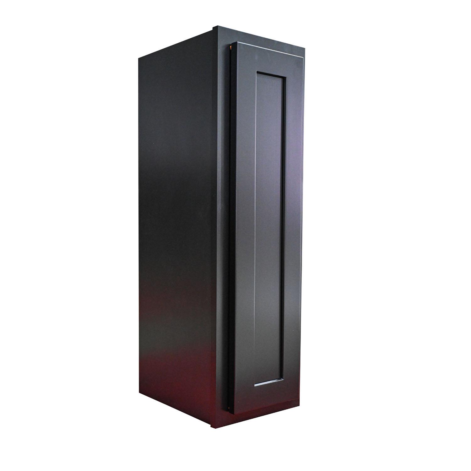 9" x 30" Wall Cabinet Black