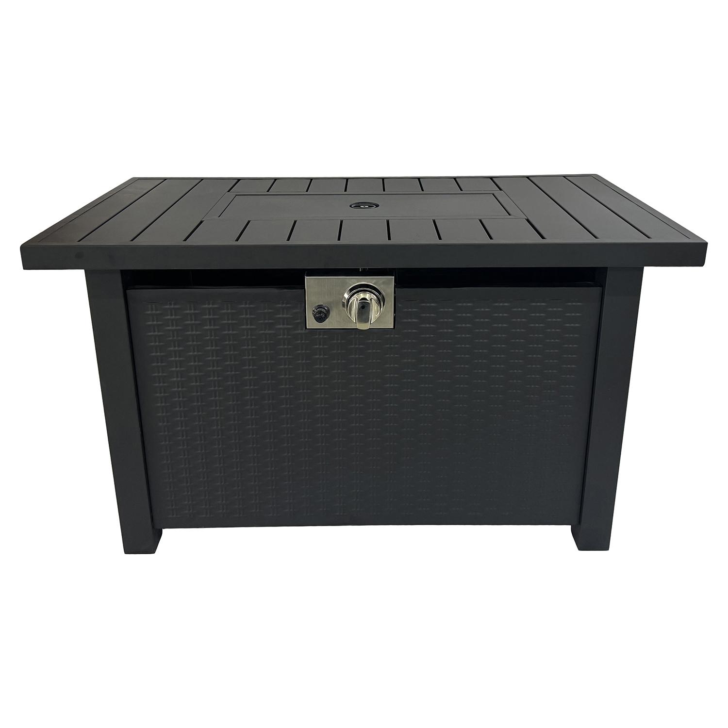 43" Rectangular Fire Pit Table