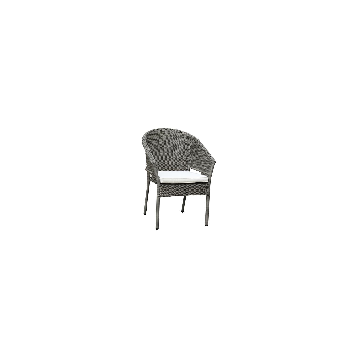 Gables Chair With Cushion -Grey