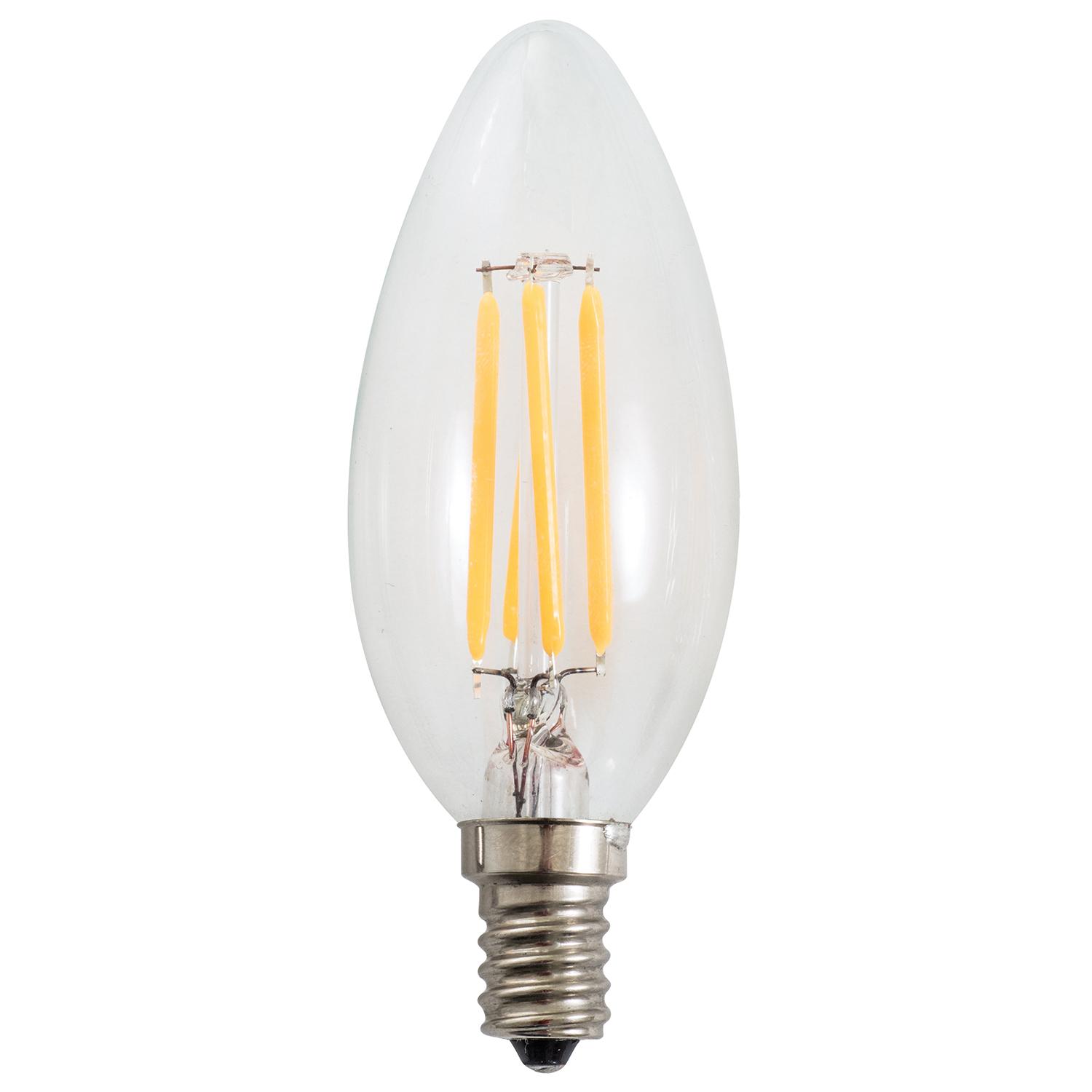 Clear Candelabra LED Bulb-6/Pack