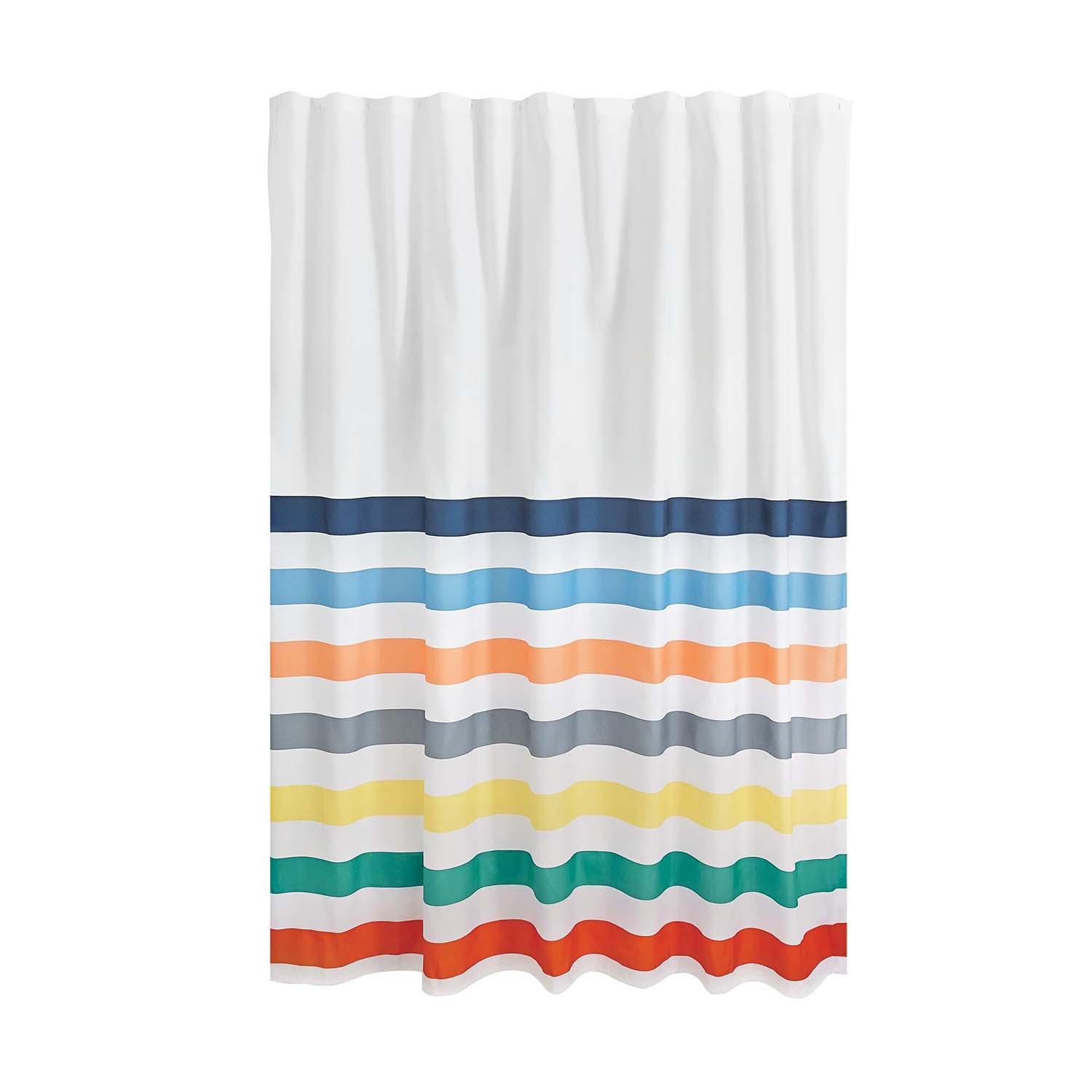 72"x72" Multi Stripe SC 100% Polyster Shower  Curtain