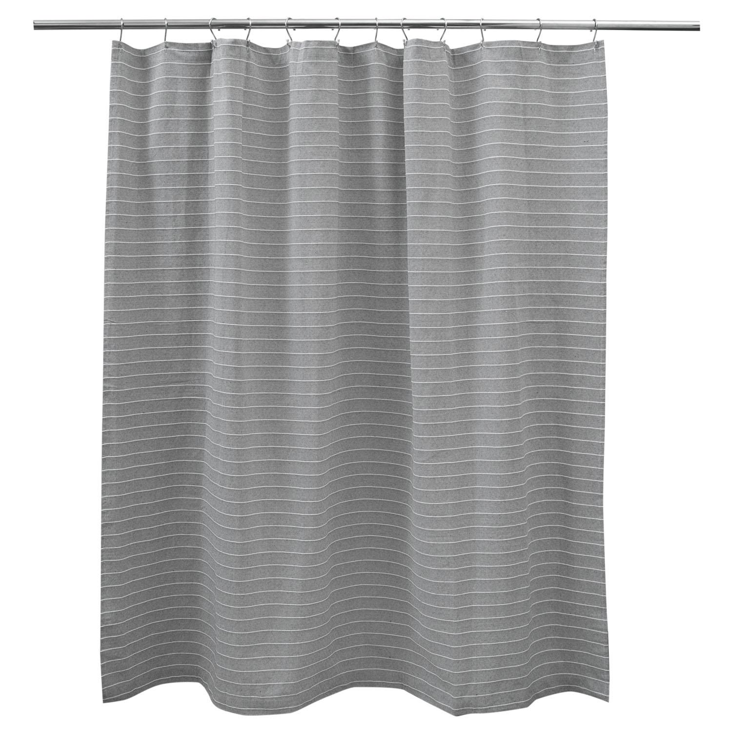 70"x72" Diamant Cream Fabric Shower Curtain