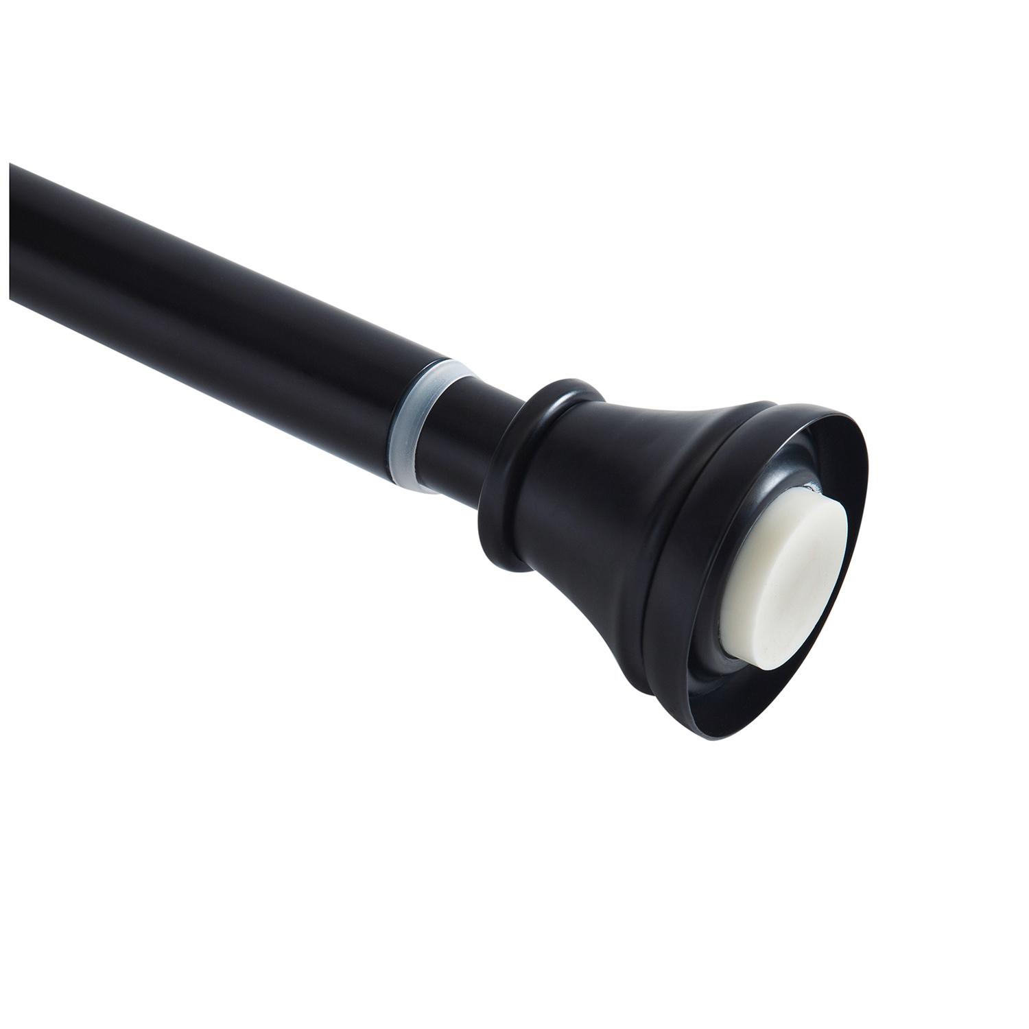 42"-72" Moroe Decorative Tension Rod-Black