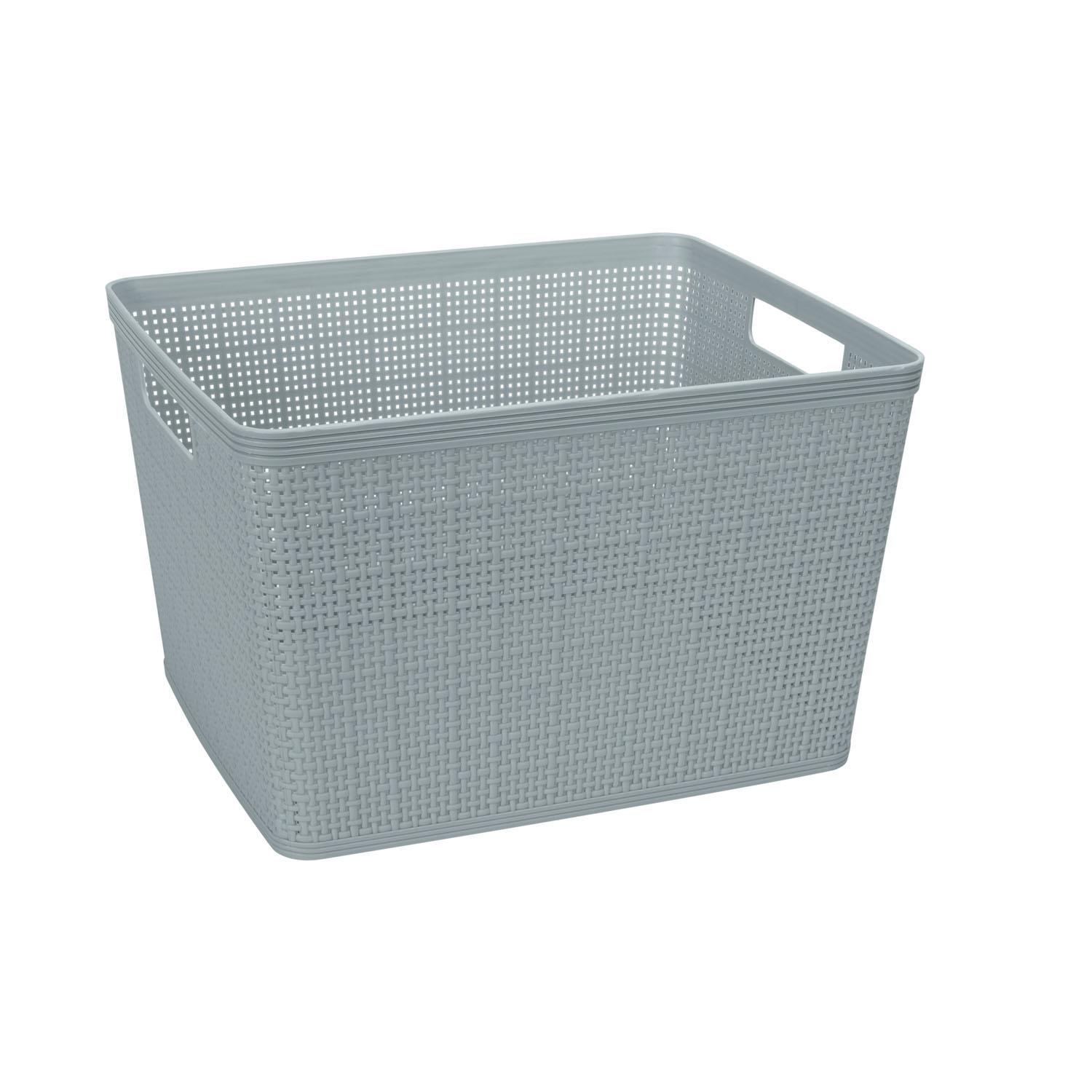 Panier Plastique Tressé