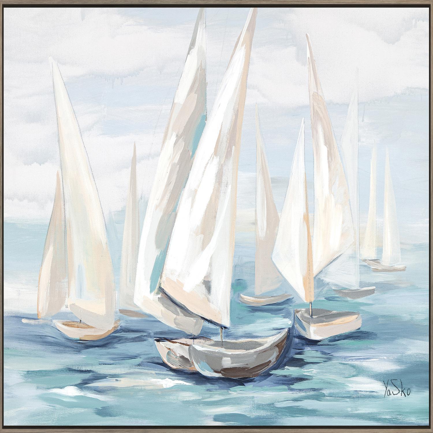 Cadre Symphonie de Voiliers 24" x 48"