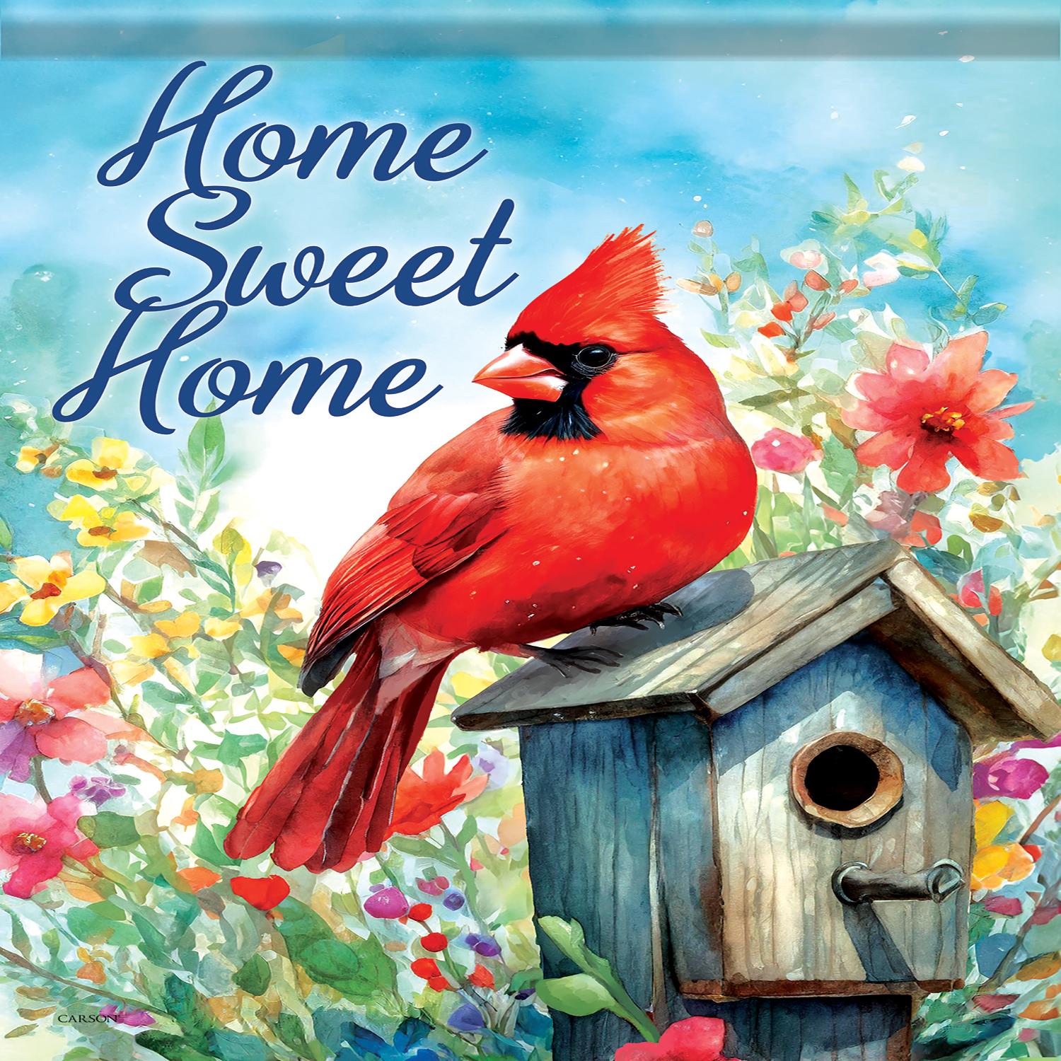 Spring Garden Flag Cardinal Home