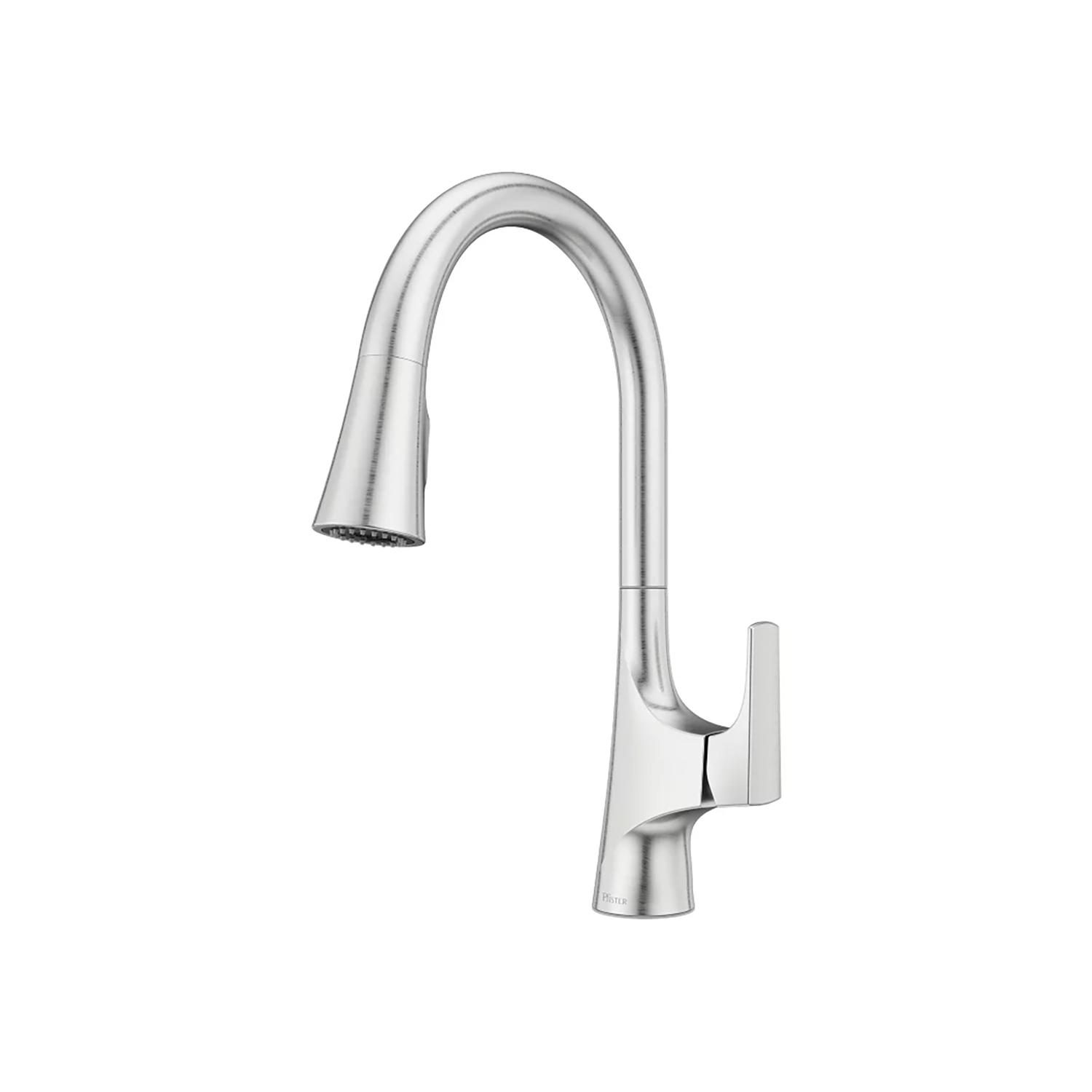 Norden 1 Handle Pull Down Kitchen Faucet Stainless Steel