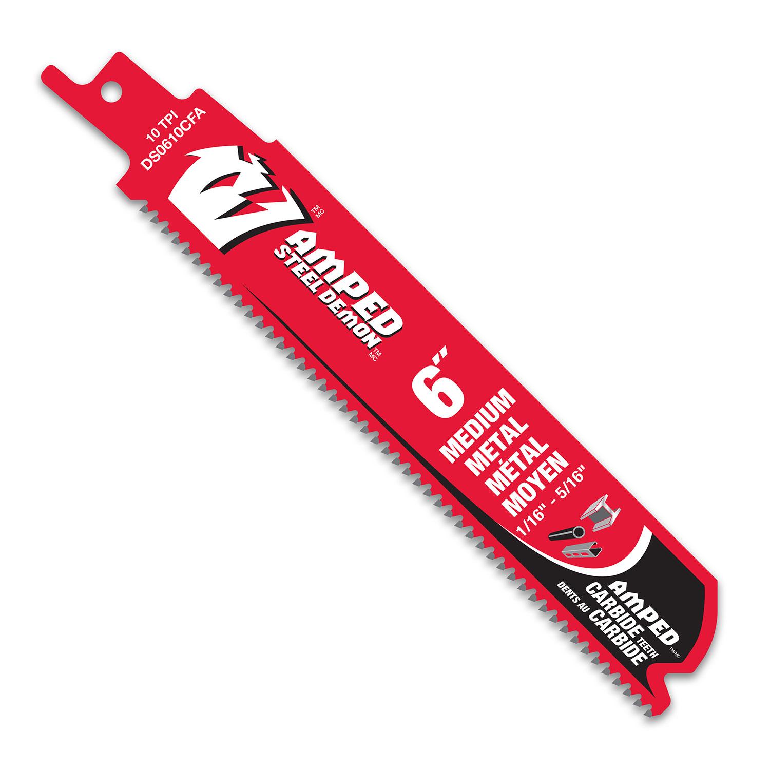 6" Medium Metal Reciprocating Saw Blade
