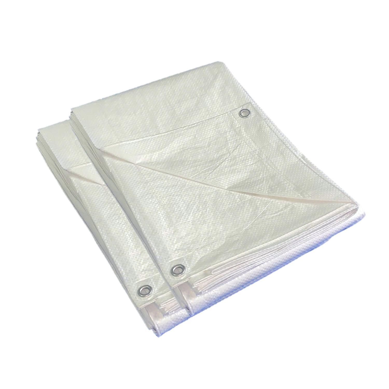 12' x 14' Light Duty Tarp Twin Pack-White