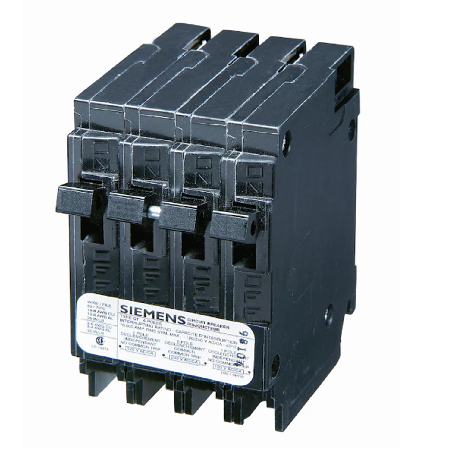  15/40A 2 Pole 120/240V Quad Type Q Breaker