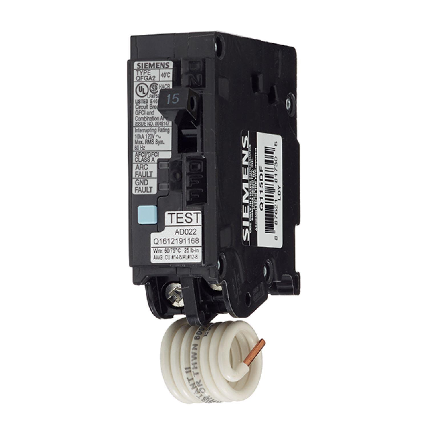 15A 120V Black GFI/ARC Breaker