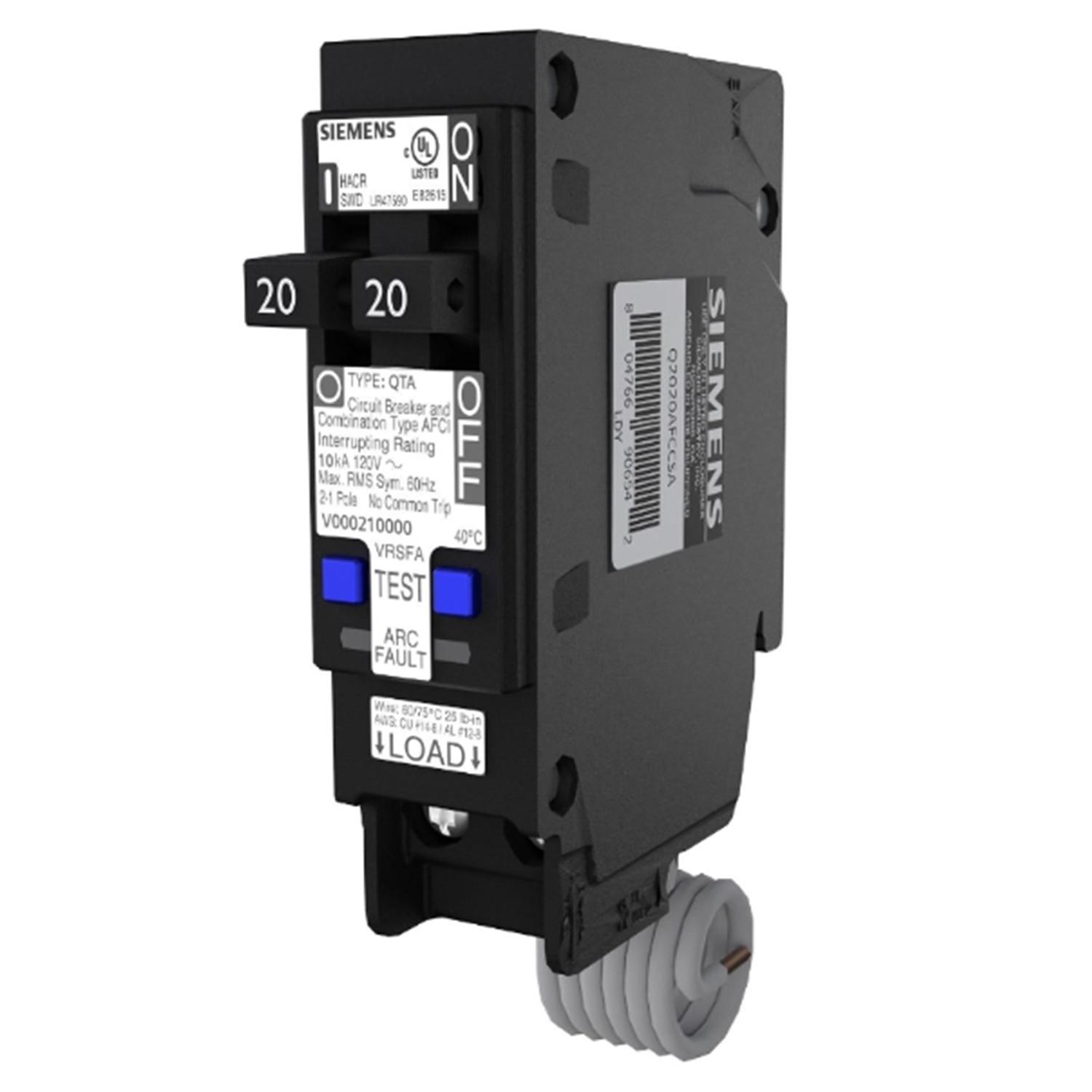 Twin Arc-Fault 120V 20A 1-Pole Circuit Breaker