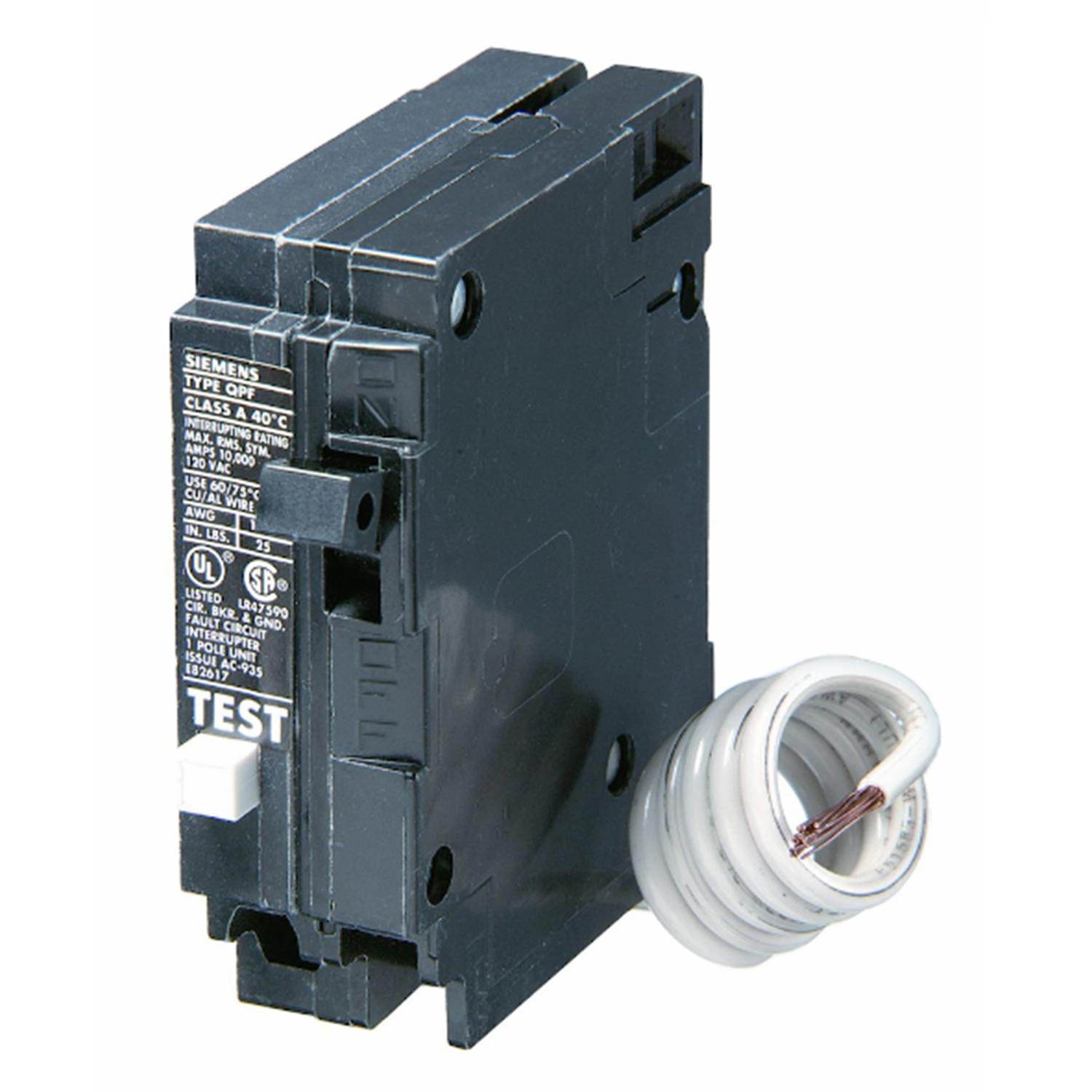 1-Pole 120V AC GFCI Circuit Breaker-15A Rated
