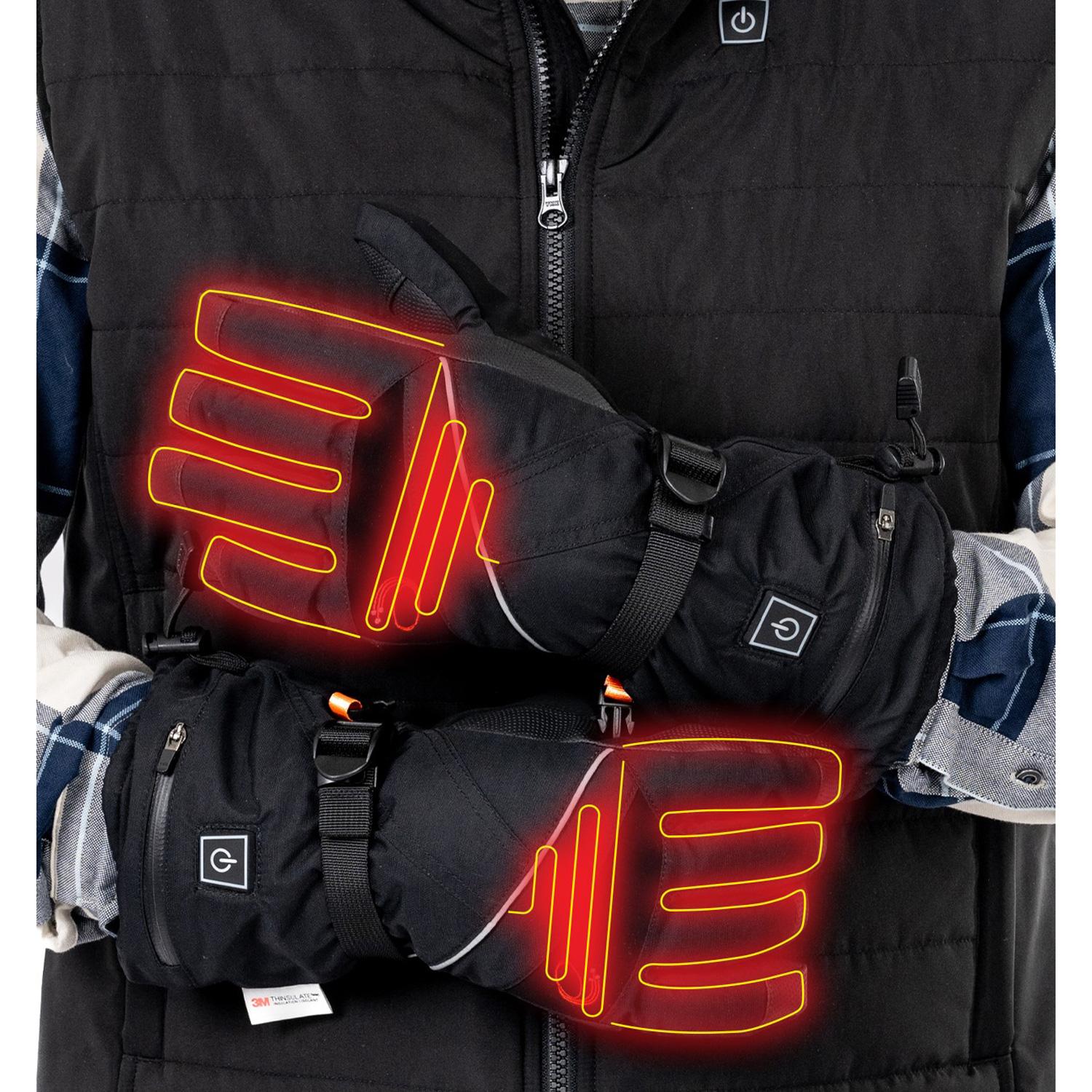 Solid Heated Gloves-L/XL