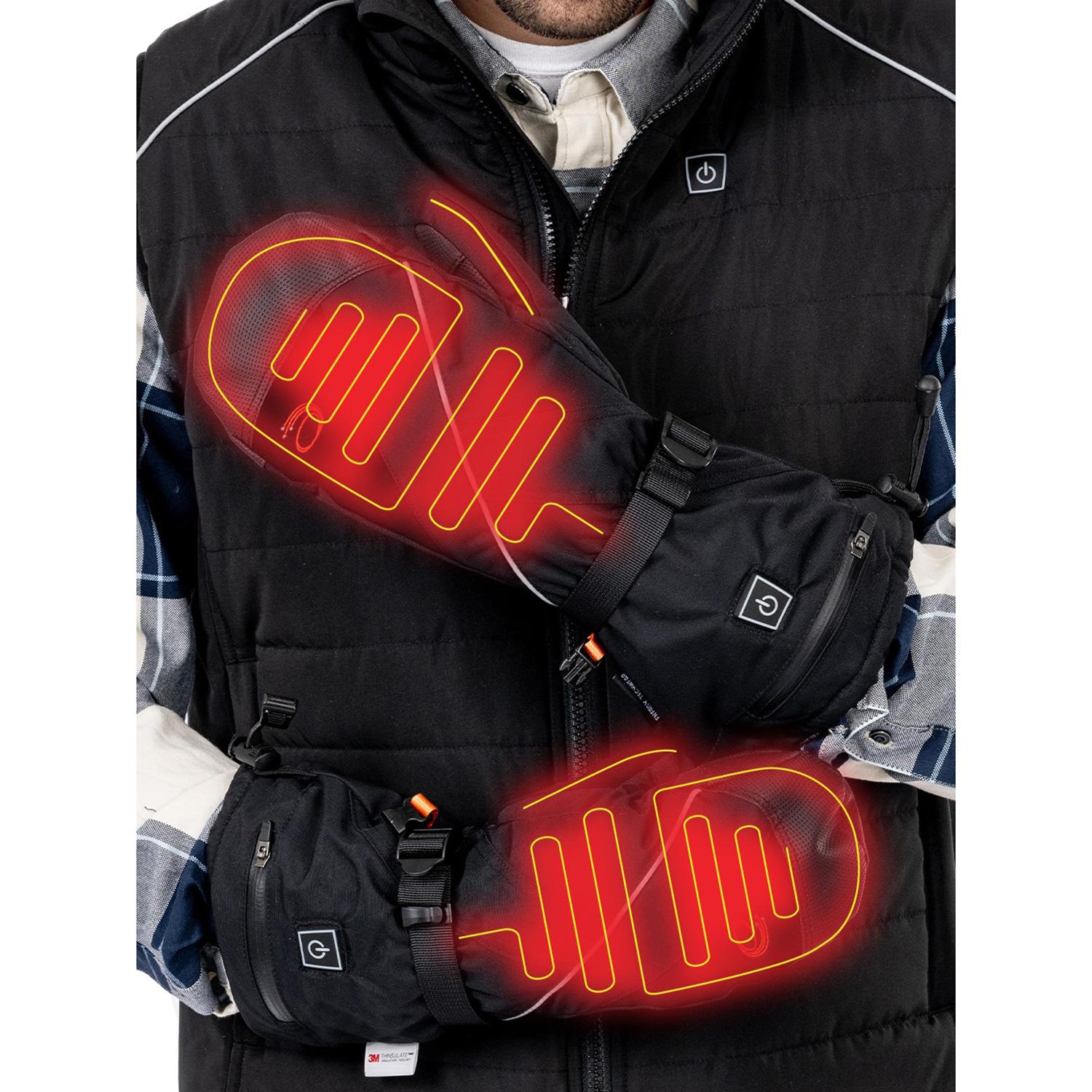 Solid Heated Mitts