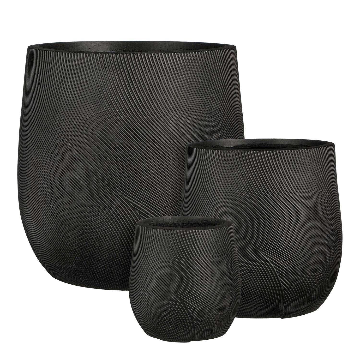 Lima Pot Black 17" x 17"
