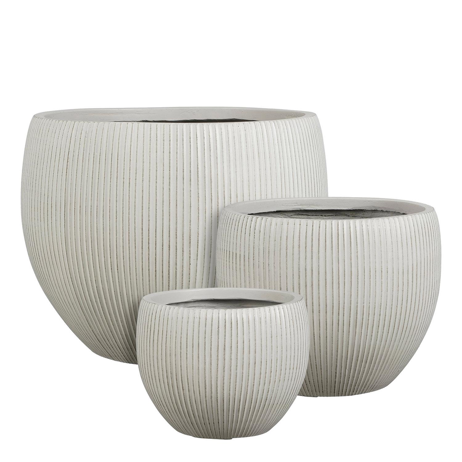 Nuovo Pot Round White 8" x 11"