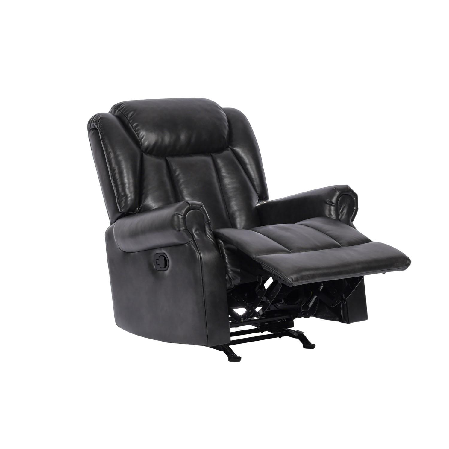 Tennyson Rocker Recliner-Dark Brown