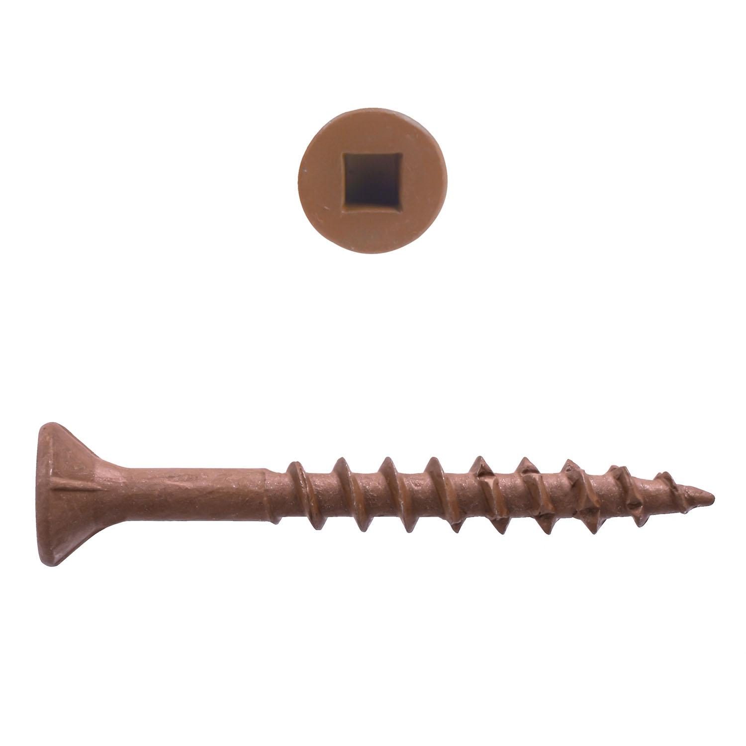 Brown Deck Screws #8 x 1-1/2" 4000/pack
