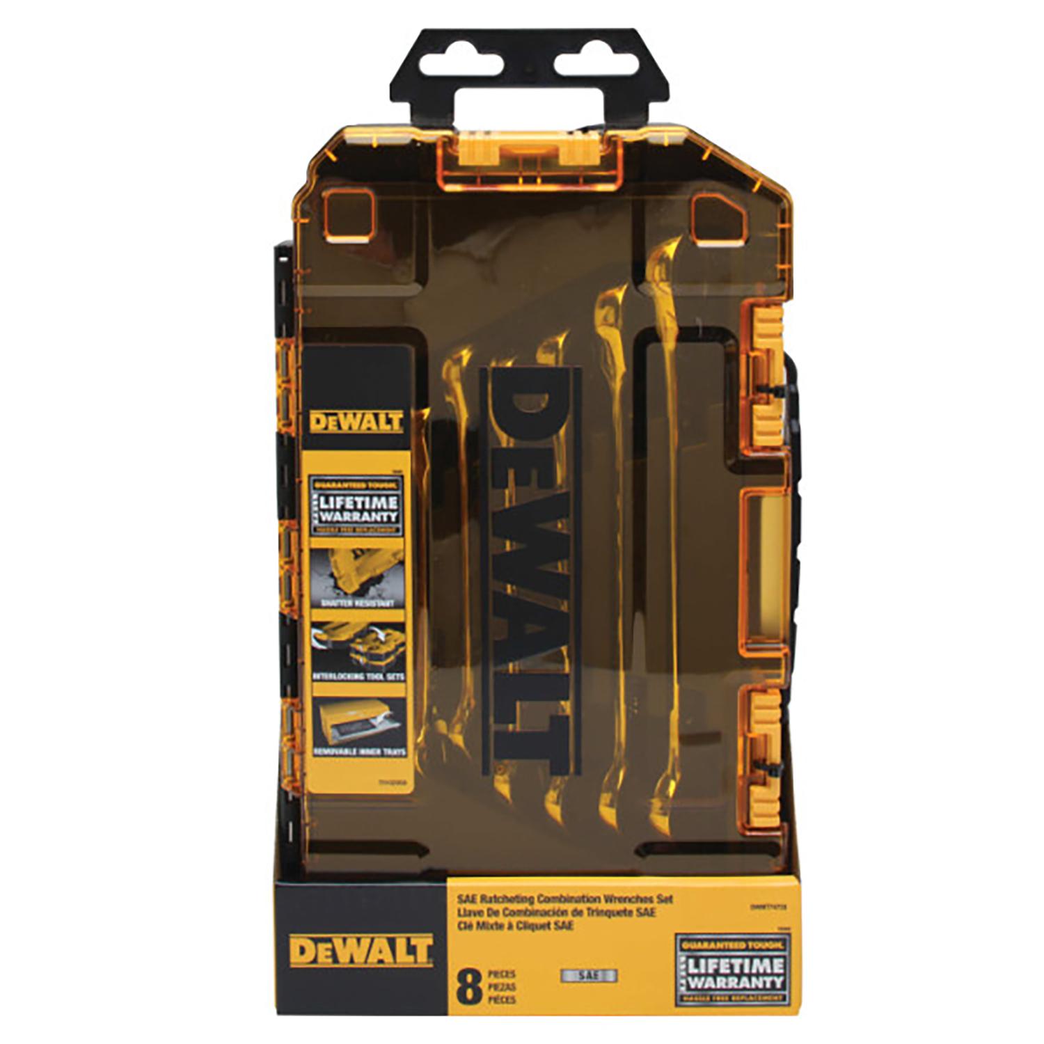 8 Piece Ratcheting Combination Wrench Set