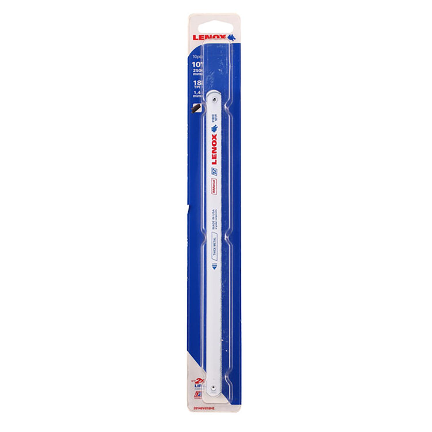 Bi Metal 10" Heavy Metal use Hacksaw Blades-10/Pack