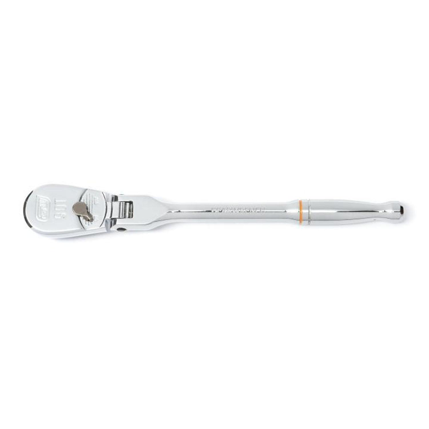 1/4" Drive 90-Tooth Flex Head Teardrop Ratchet 7"