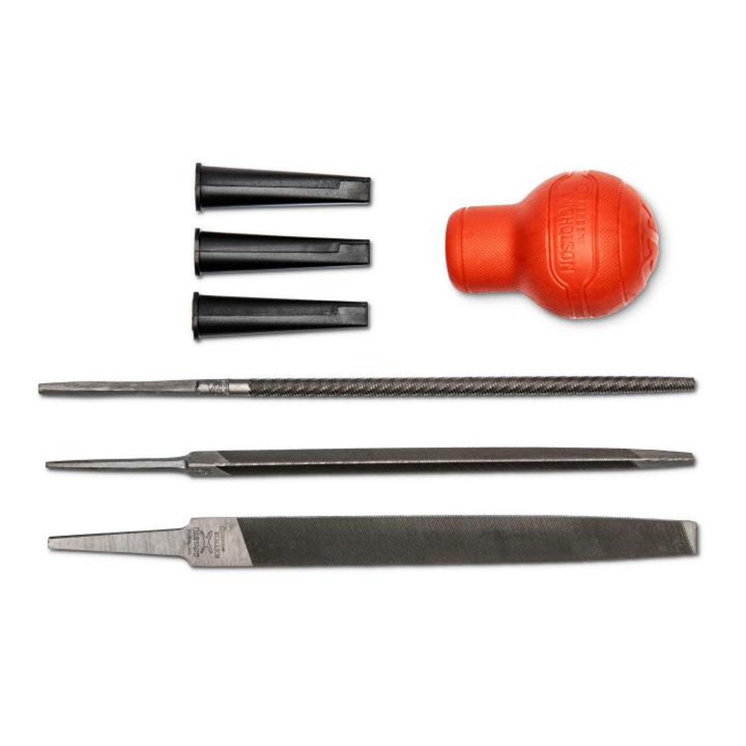 Files with Short Round File Handle-7 Piece Set